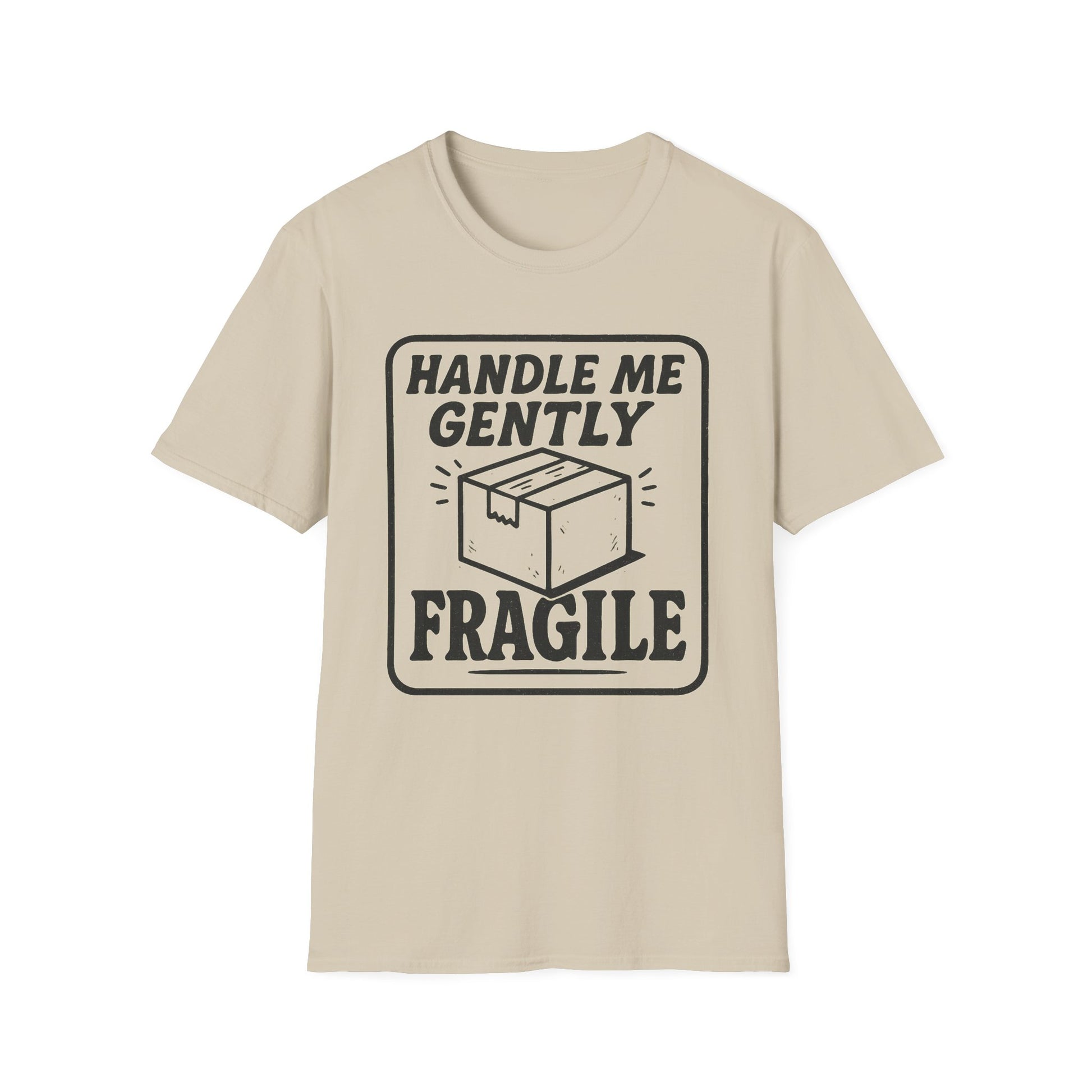 Handle Me Gently T-Shirt, Unisex Cute Tee, Gift for Friends, Postal Humor Shirt, Fun Casual Wear