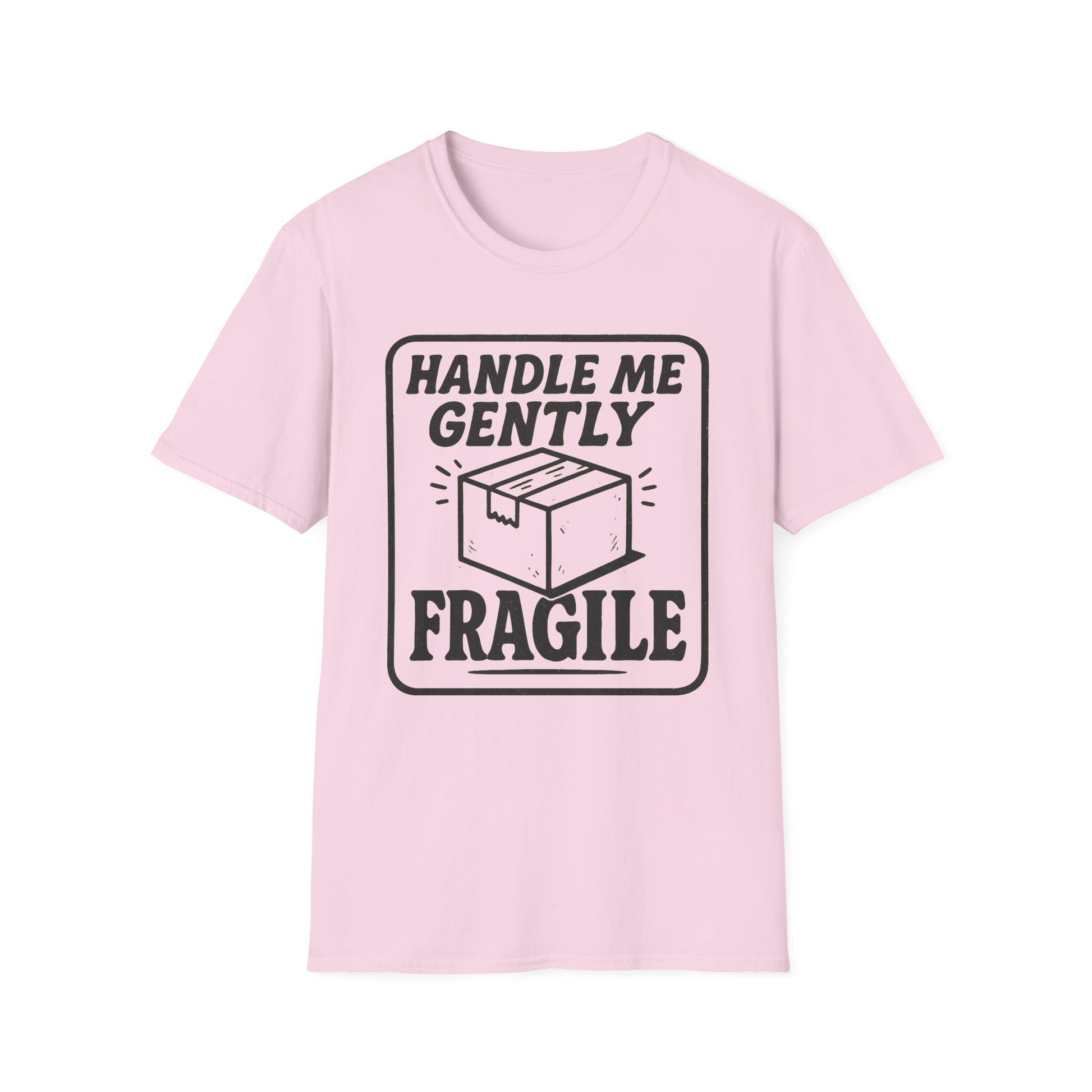 Handle Me Gently T-Shirt, Unisex Cute Tee, Gift for Friends, Postal Humor Shirt, Fun Casual Wear