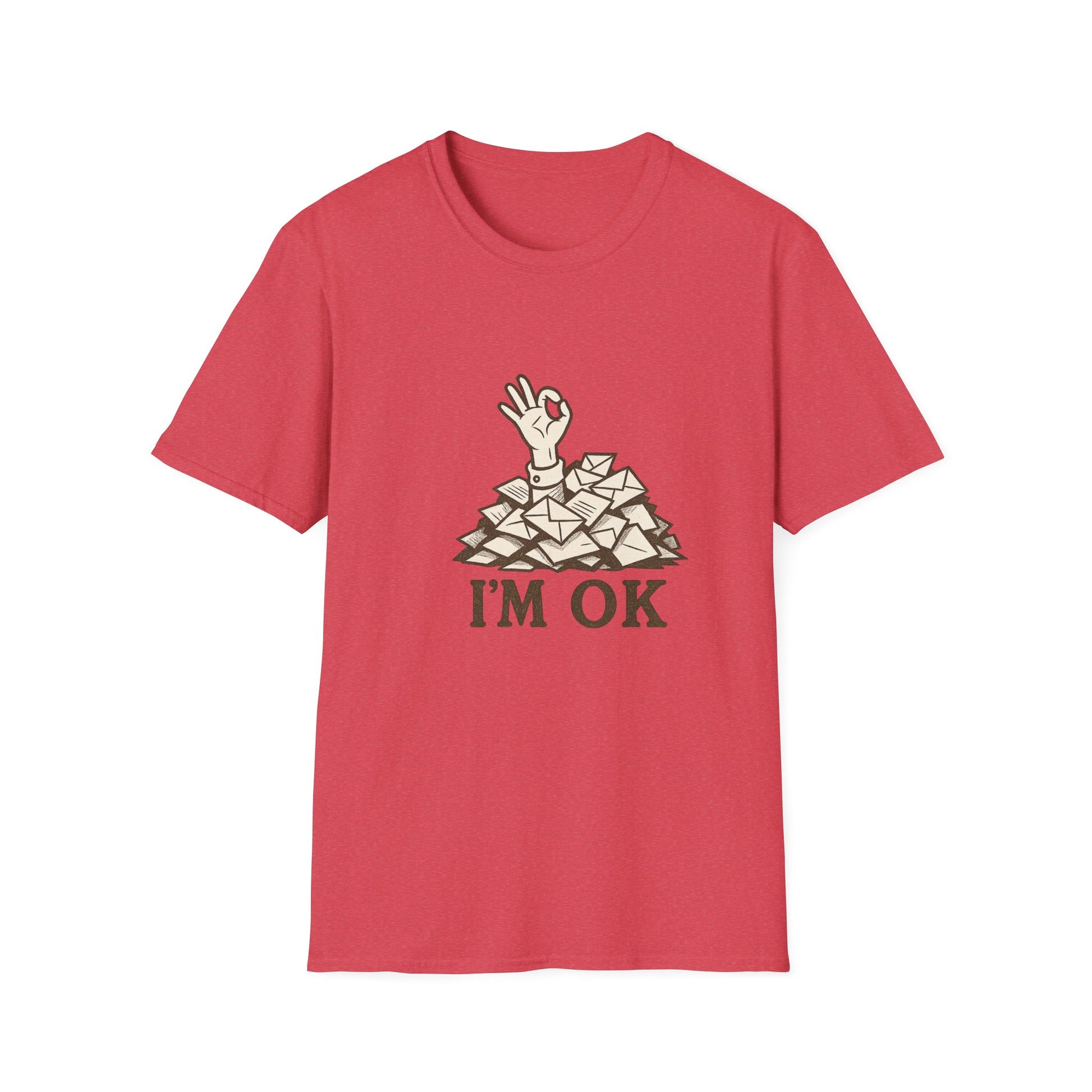 I'M OK Hand Gesture Unisex T-Shirt, Funny Graphic Tee, Casual Wear, Gift for Friends, Trendy Outfit, Relaxed Style