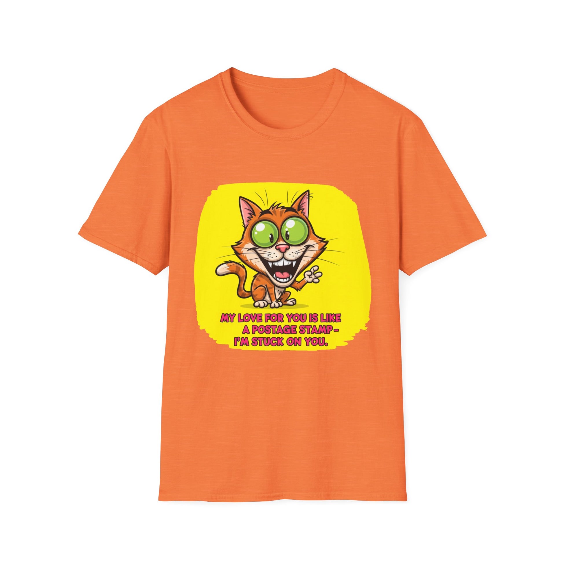 Cute Cat Love T-Shirt for Animal Lovers, Funny Gift for Pet Owners, Casual Wear, Birthday Present, Love You to the Moon