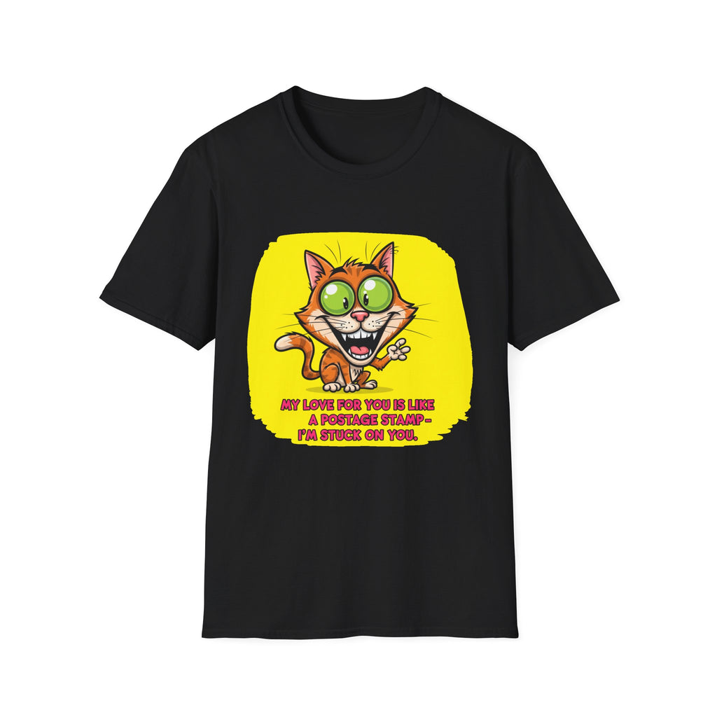 Cute Cat Love T-Shirt for Animal Lovers, Funny Gift for Pet Owners, Casual Wear, Birthday Present, Love You to the Moon