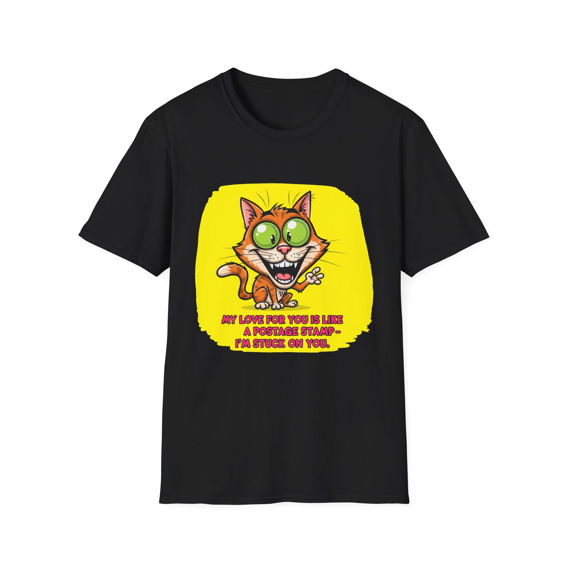 Cute Cat Love T-Shirt for Animal Lovers, Funny Gift for Pet Owners, Casual Wear, Birthday Present, Love You to the Moon