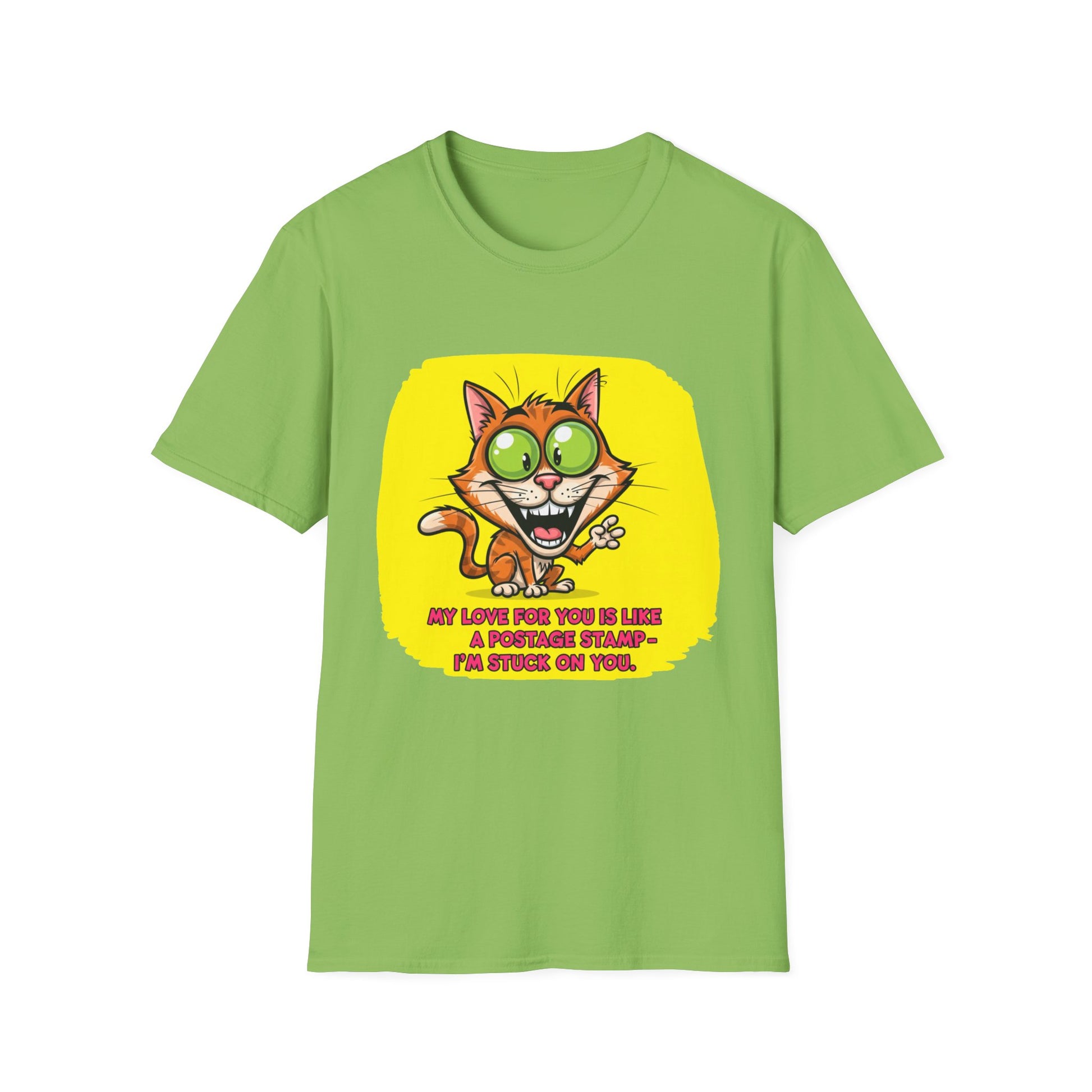 Cute Cat Love T-Shirt for Animal Lovers, Funny Gift for Pet Owners, Casual Wear, Birthday Present, Love You to the Moon