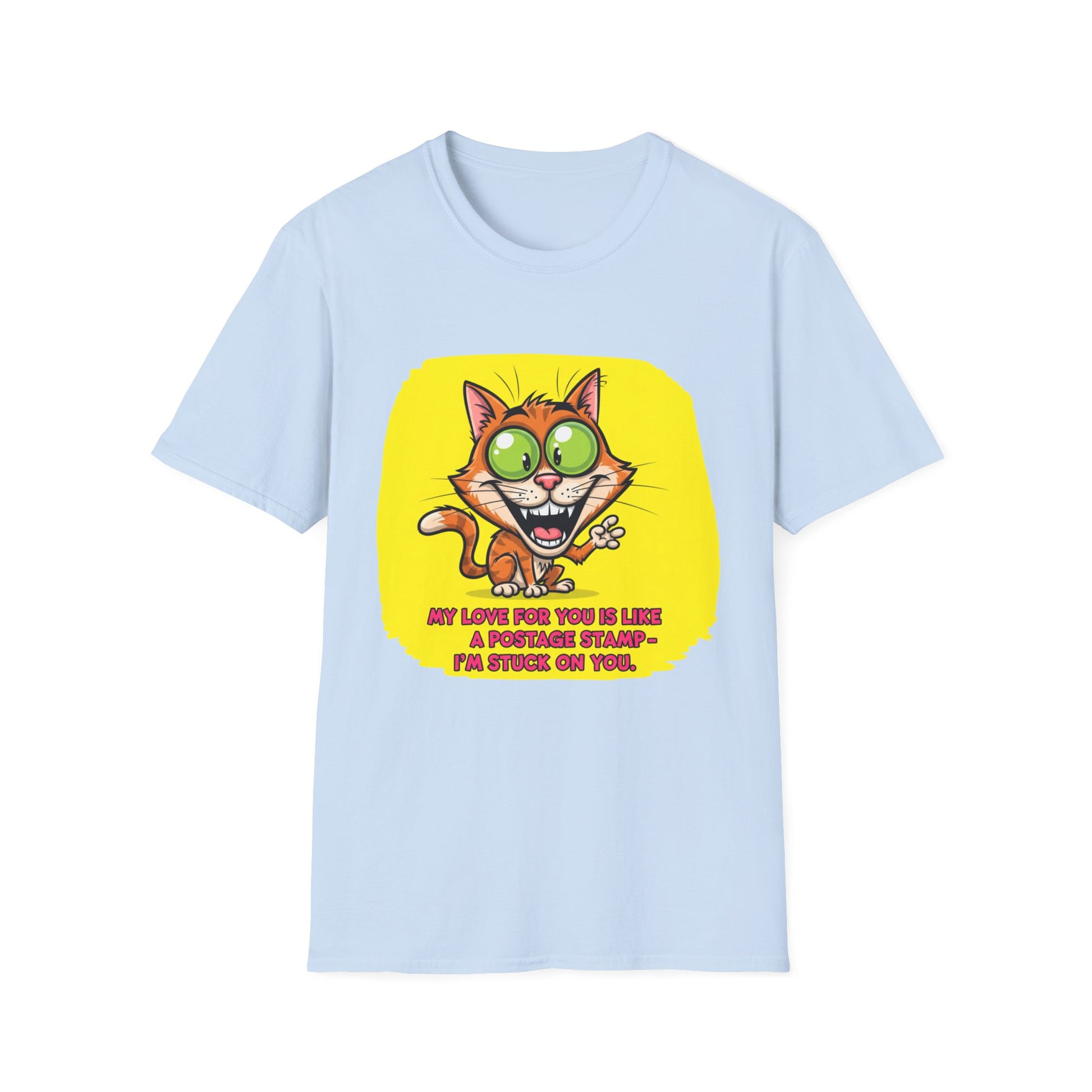 Cute Cat Love T-Shirt for Animal Lovers, Funny Gift for Pet Owners, Casual Wear, Birthday Present, Love You to the Moon