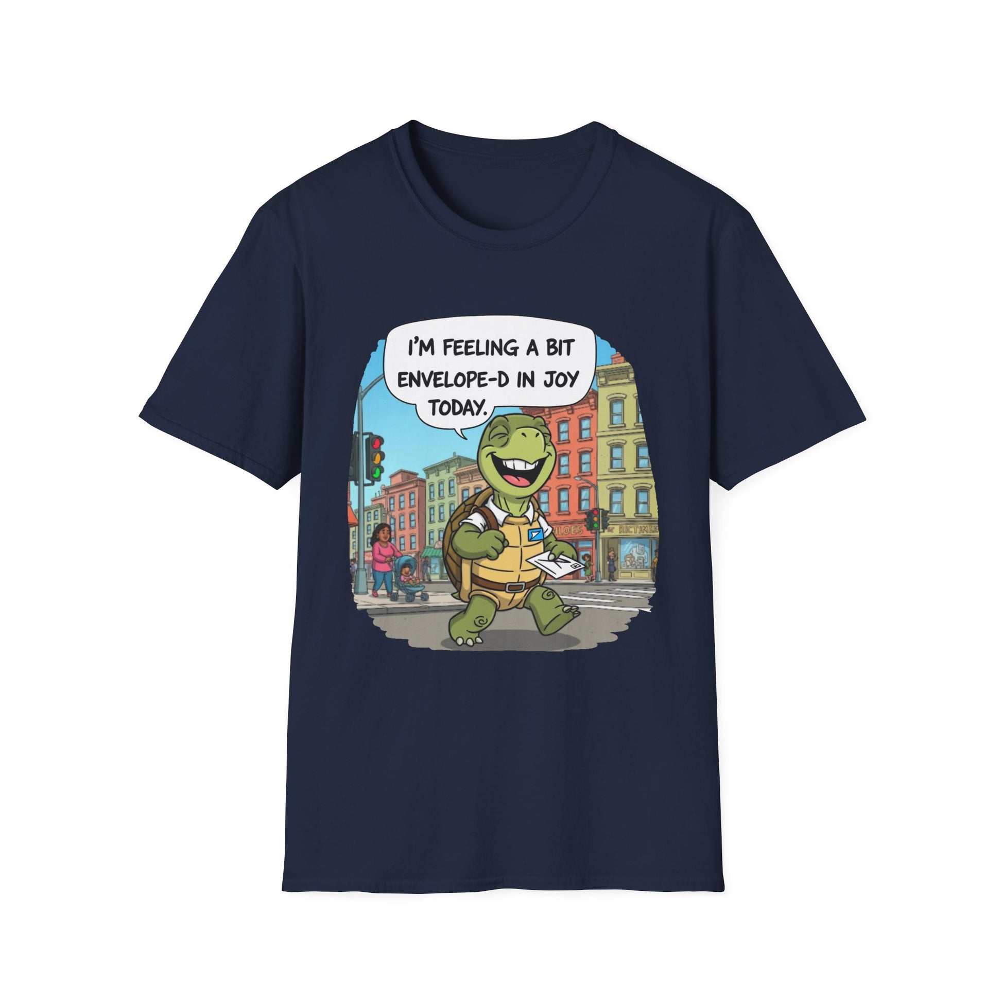 Joyful Dinosaur T-Shirt, Funny Graphic Tee, Unisex Apparel, Gift for Kids, Birthday, Casual Wear, Summer Fun