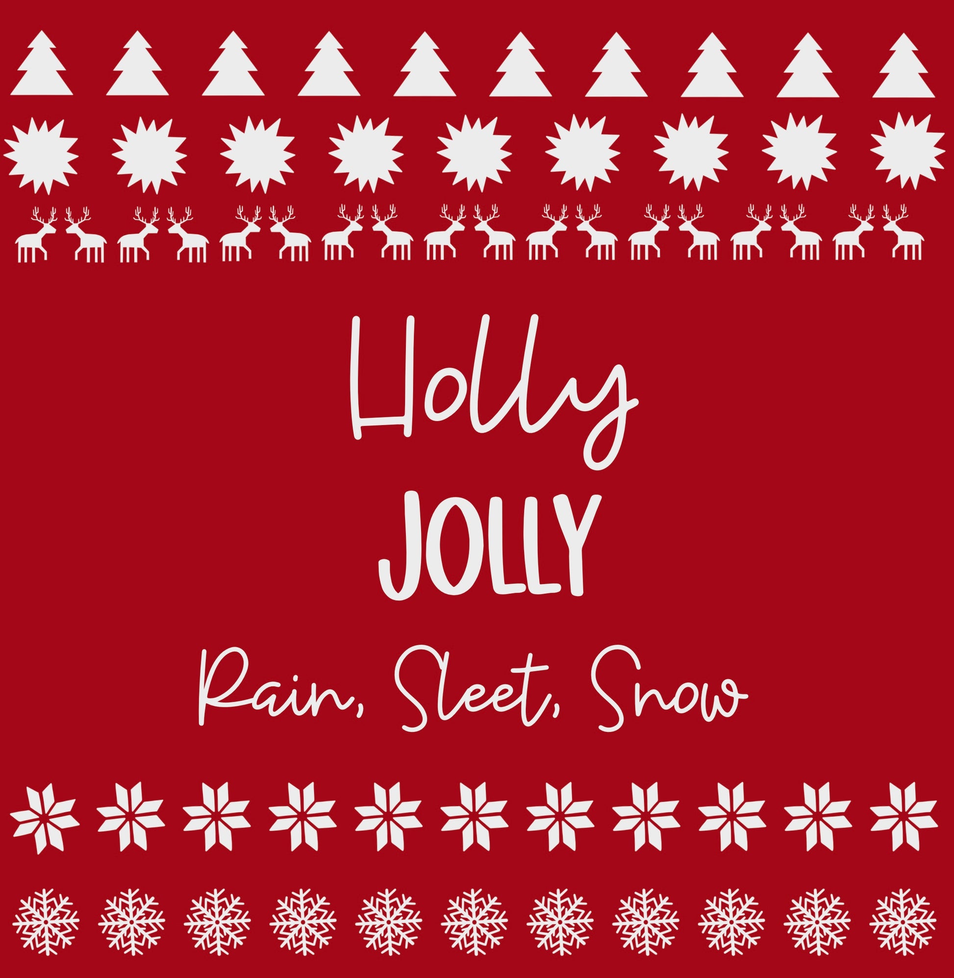 Holly, Jolly, Festive Crewneck Sweatshirt | Holly Jolly Christmas Sweatshirt, Postal Holiday Sweater, Unisex Christmas Sweatshirt, Cozy Winter Apparel