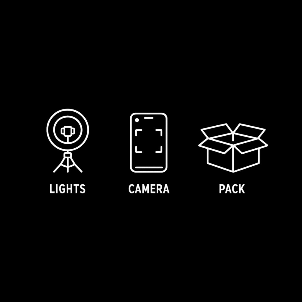 Lights Camera Pack – Content Creator Shipping T-Shirt