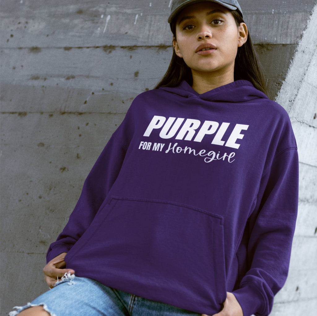 Purple For My Homegirl Hoodie — Awareness & Support Pullover