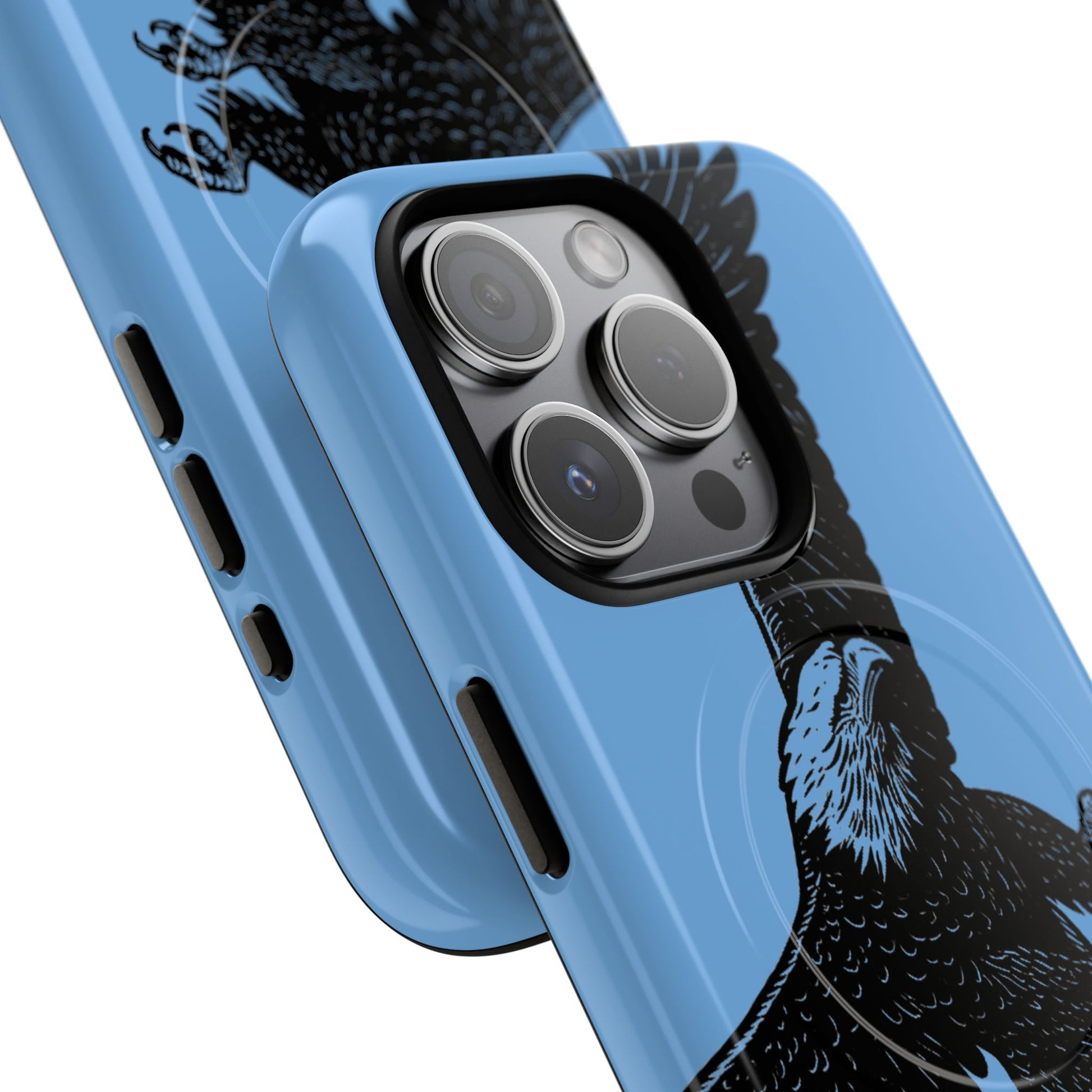 Eagle Flight Tough Magnetic Phone Case — Protective Magnetic Snap Cover with Soaring Eagle Design