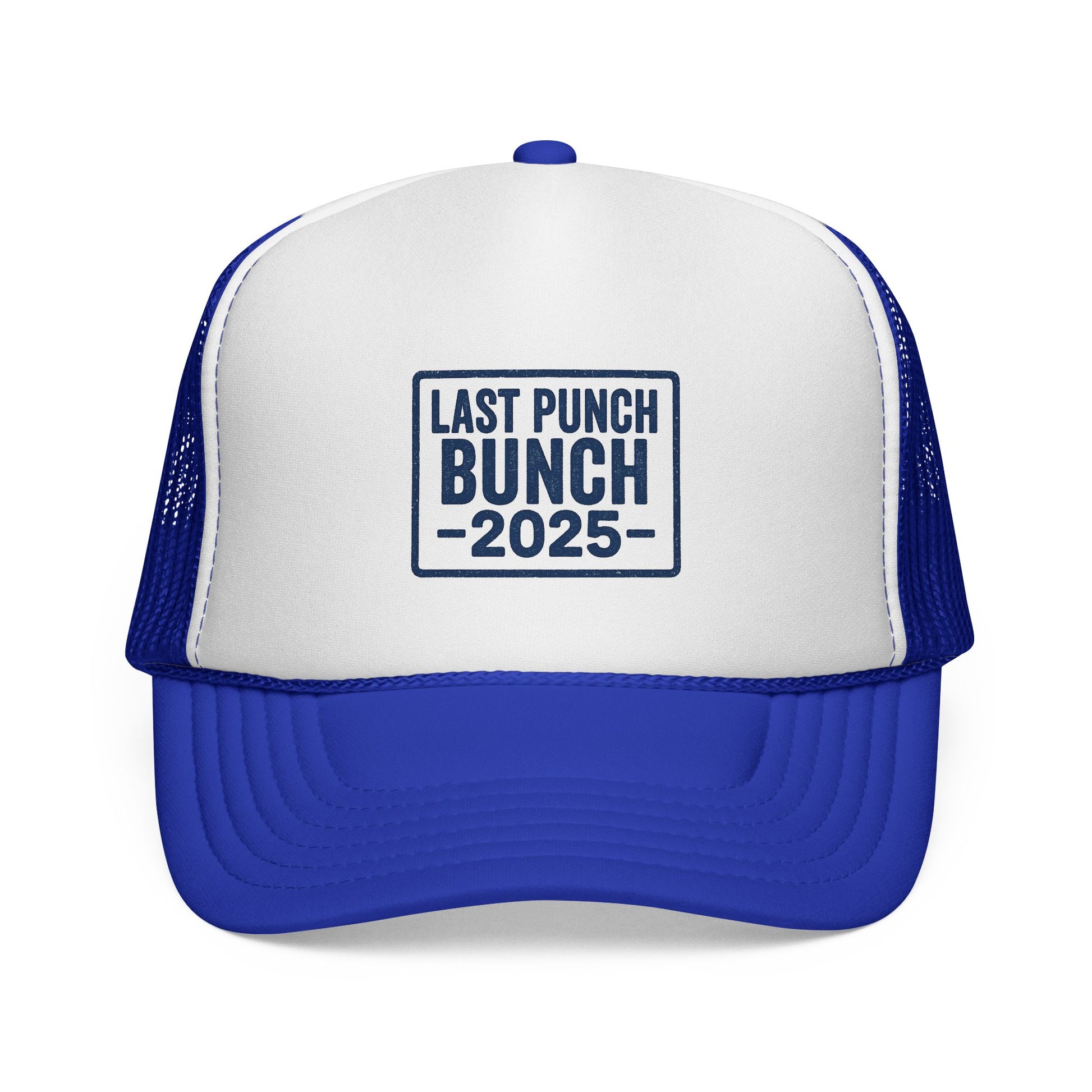 Last Punch Bunch 2025 Trucker Cap - Fun Casual Headwear for Celebrations, Retirement Gifts, Gifts For Postal Workers