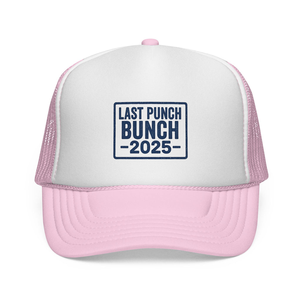 Last Punch Bunch 2025 Trucker Cap - Fun Casual Headwear for Celebrations, Retirement Gifts, Gifts For Postal Workers