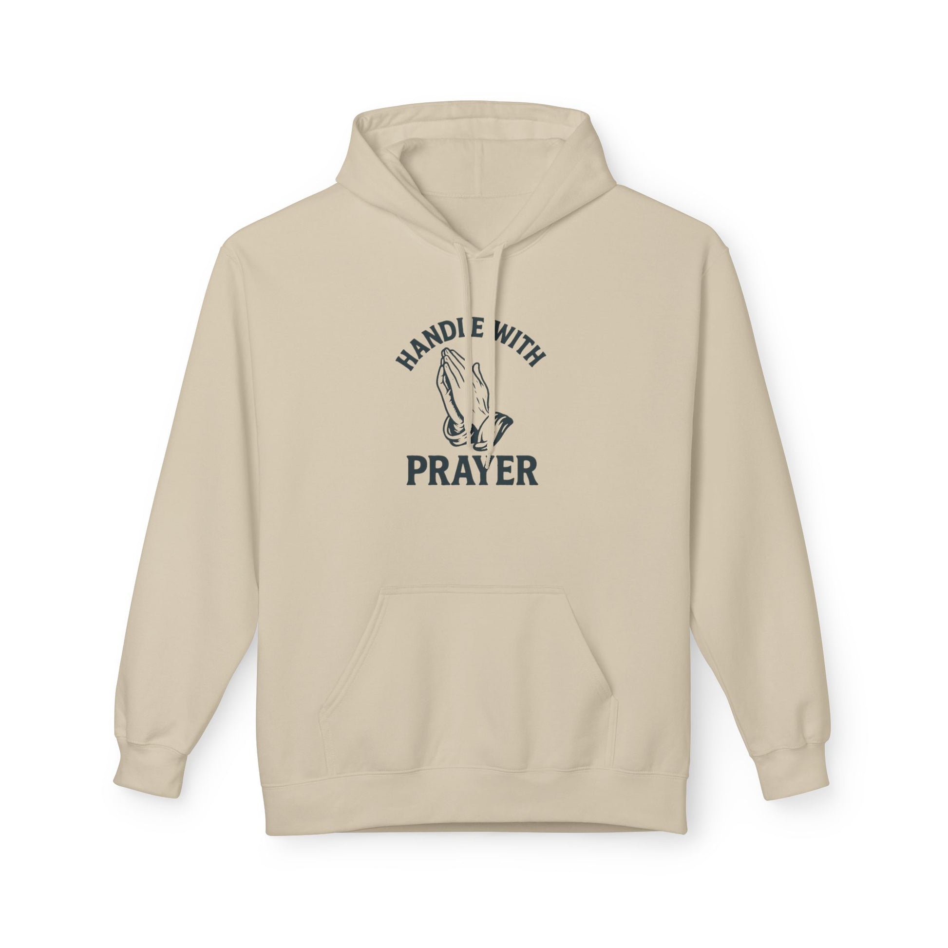Handle With Prayer Hoodie - Unisex Midweight Softstyle Fleece - Spiritual Gift, Comfort Apparel, Cozy Hoodie, Faith-based Clothing, Relaxed Wear