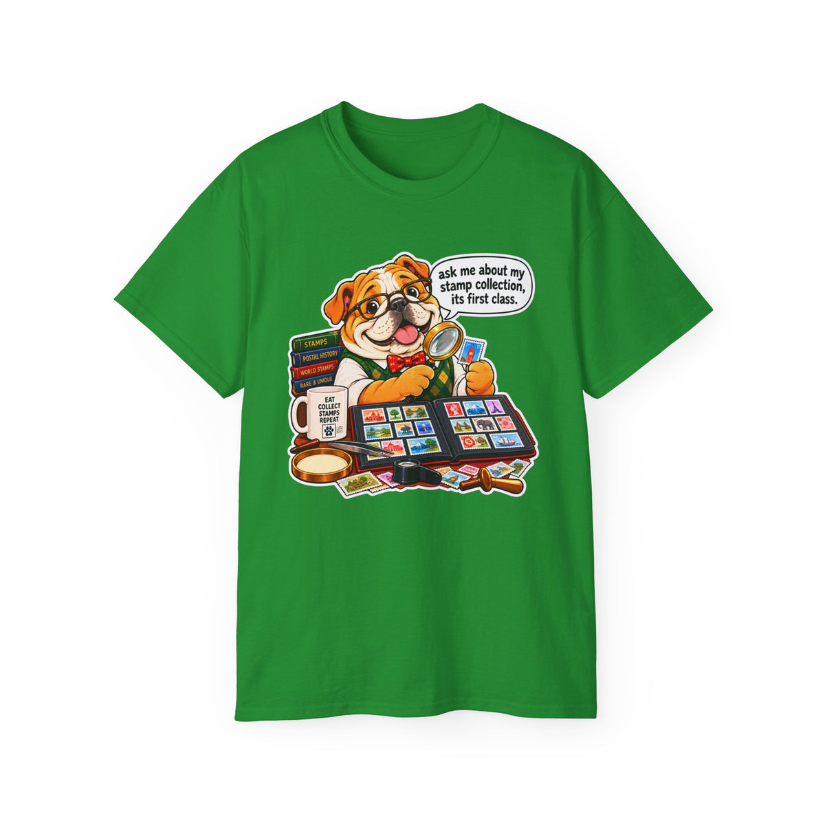 Stamp Collector Dog - Graphic Shirts