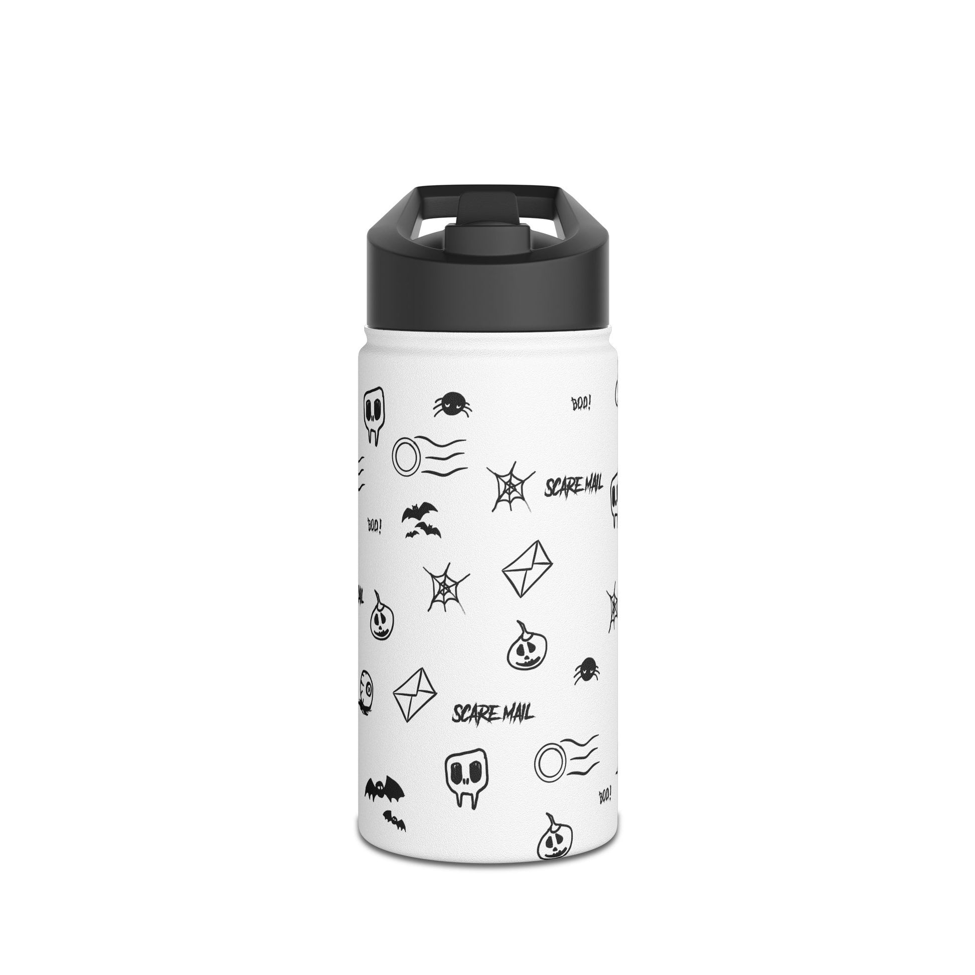 Spooky Scare Mail Design Stainless Steel Water Bottle for Halloween Lovers, Eco-Friendly Drinkware, Outdoor Hydration, Gift for Friends