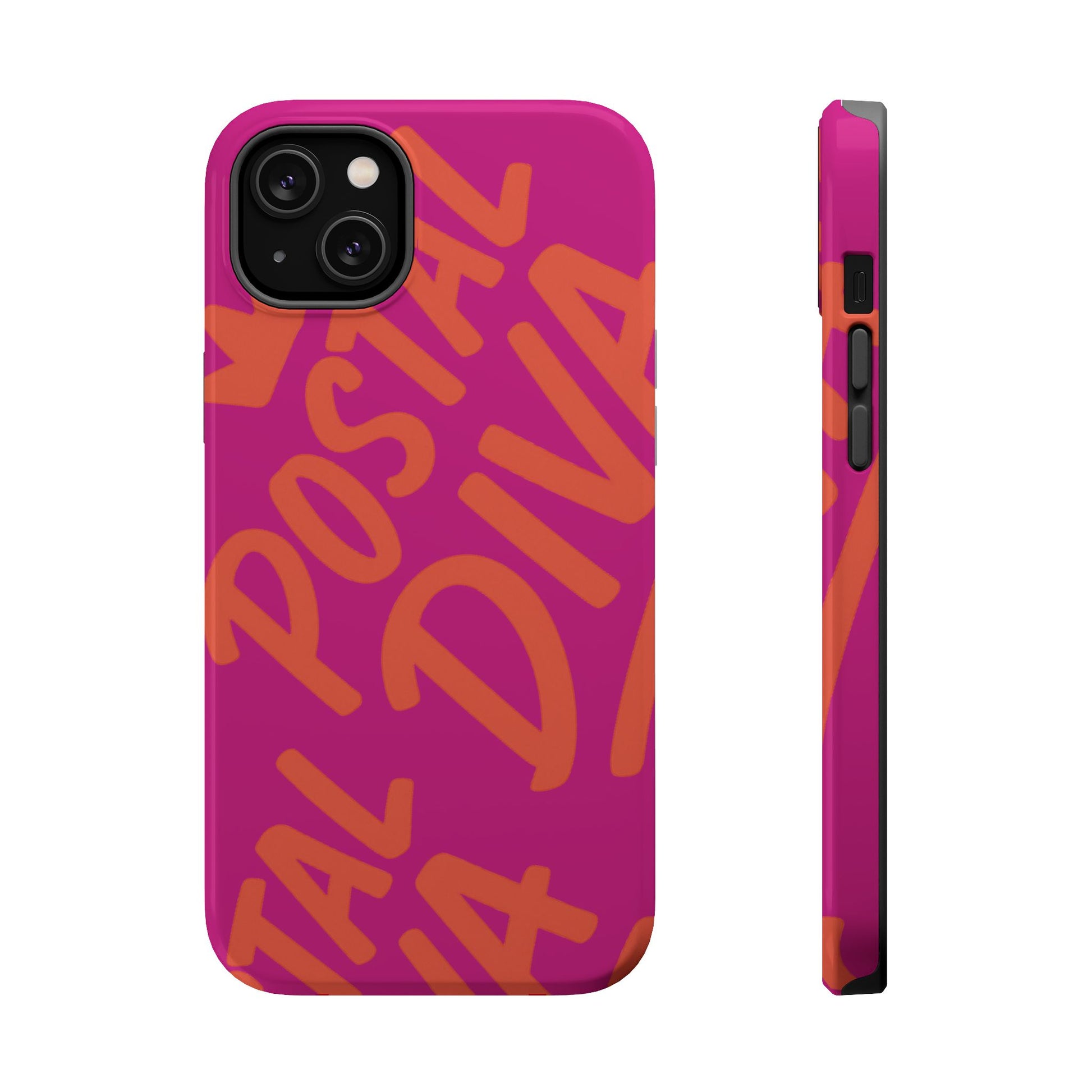 Postal Diva Magnetic Phone Case, Bold Colorful Phone Cover, Phone Case for Postal Divas, Unique Gift for Her, Trendy Smartphone Accessory