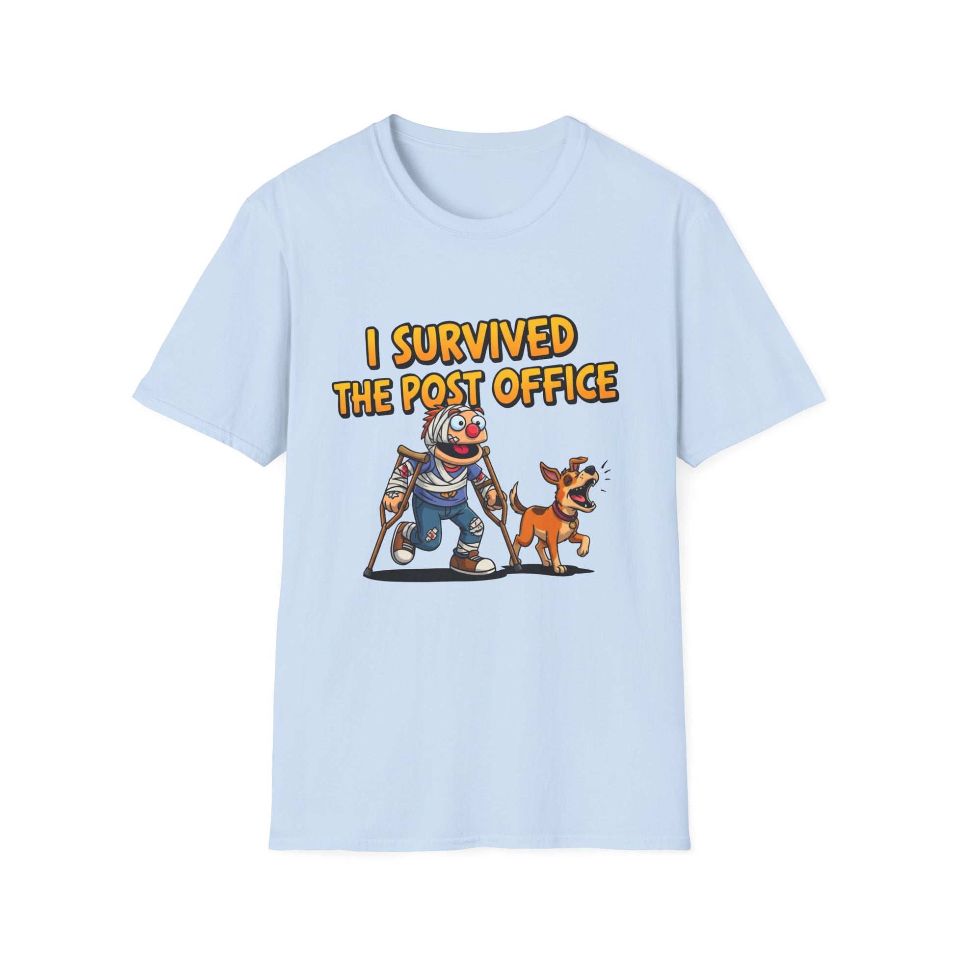 Funny I Survived Post Office T-Shirt, Unique Gift for Mail Carriers, Perfect for Postal Workers, Casual Wear, Humor Tee