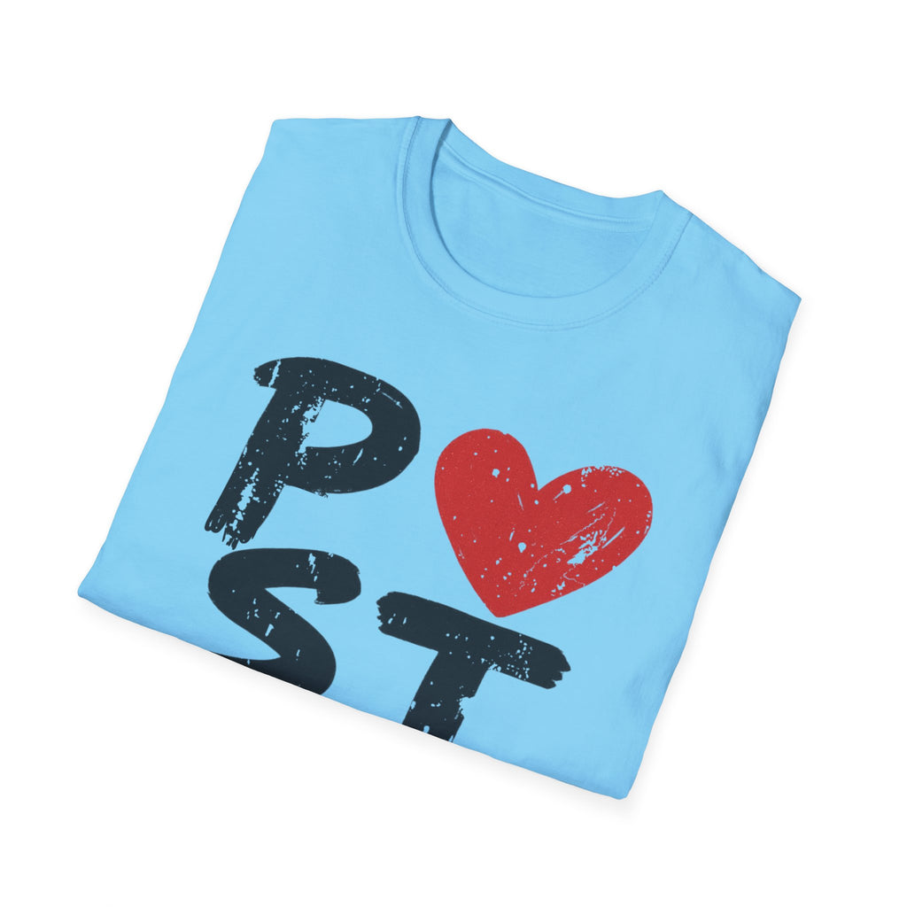 Postal Love T-Shirt - Unisex Softstyle Tee for Postal Workers, Letter Lovers, Proud Mail Carriers, Postal Workers, Gift for Holidays, Casual Wear