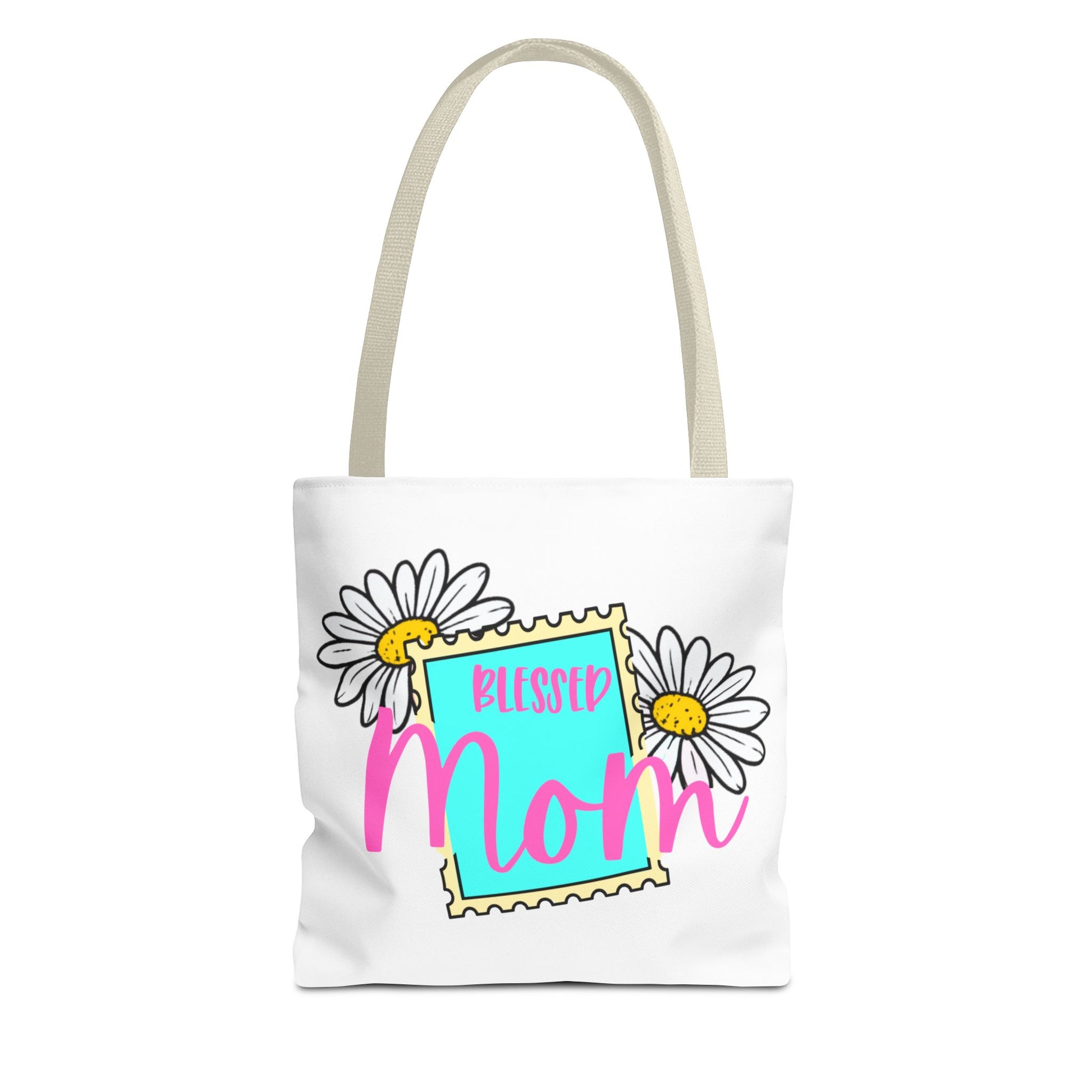 Blessed Mom Daisy Tote Bag – Floral Mother’s Day Gift
