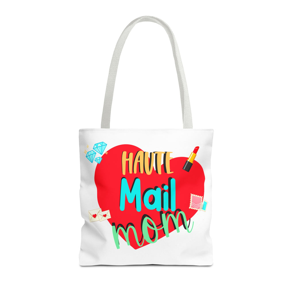 Tote Bag — "Haut Mail Mom" Heart Design Tote for Postal & Mom Gifts