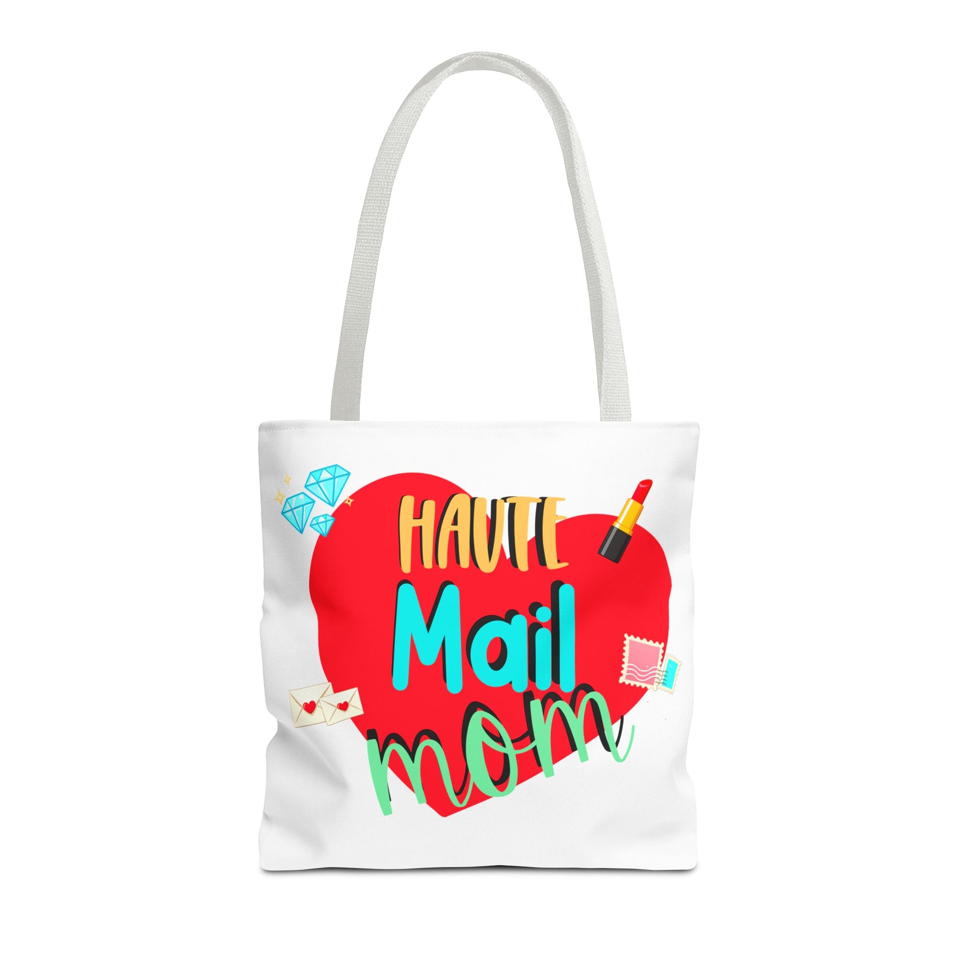 Tote Bag — "Haut Mail Mom" Heart Design Tote for Postal & Mom Gifts