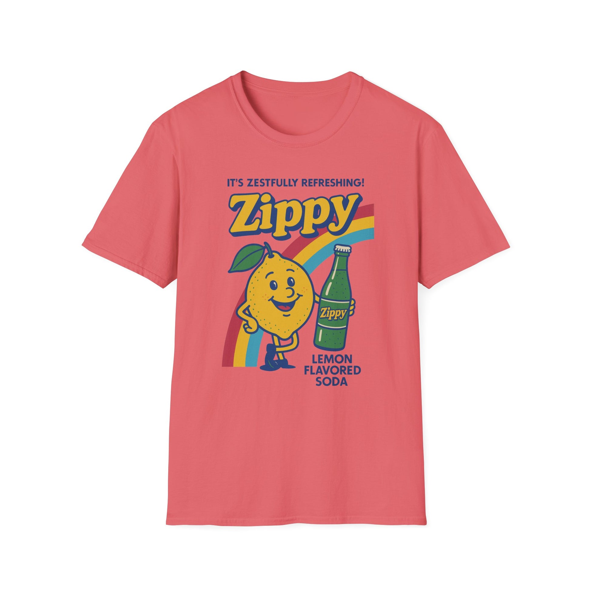 Zesty Lemon Soda T-Shirt, Retro Graphic Tee, Postal Worker, Mail Carrier, Unisex Summer Apparel, Fun Gift, Casual Wear, Lemonade Party Shirt