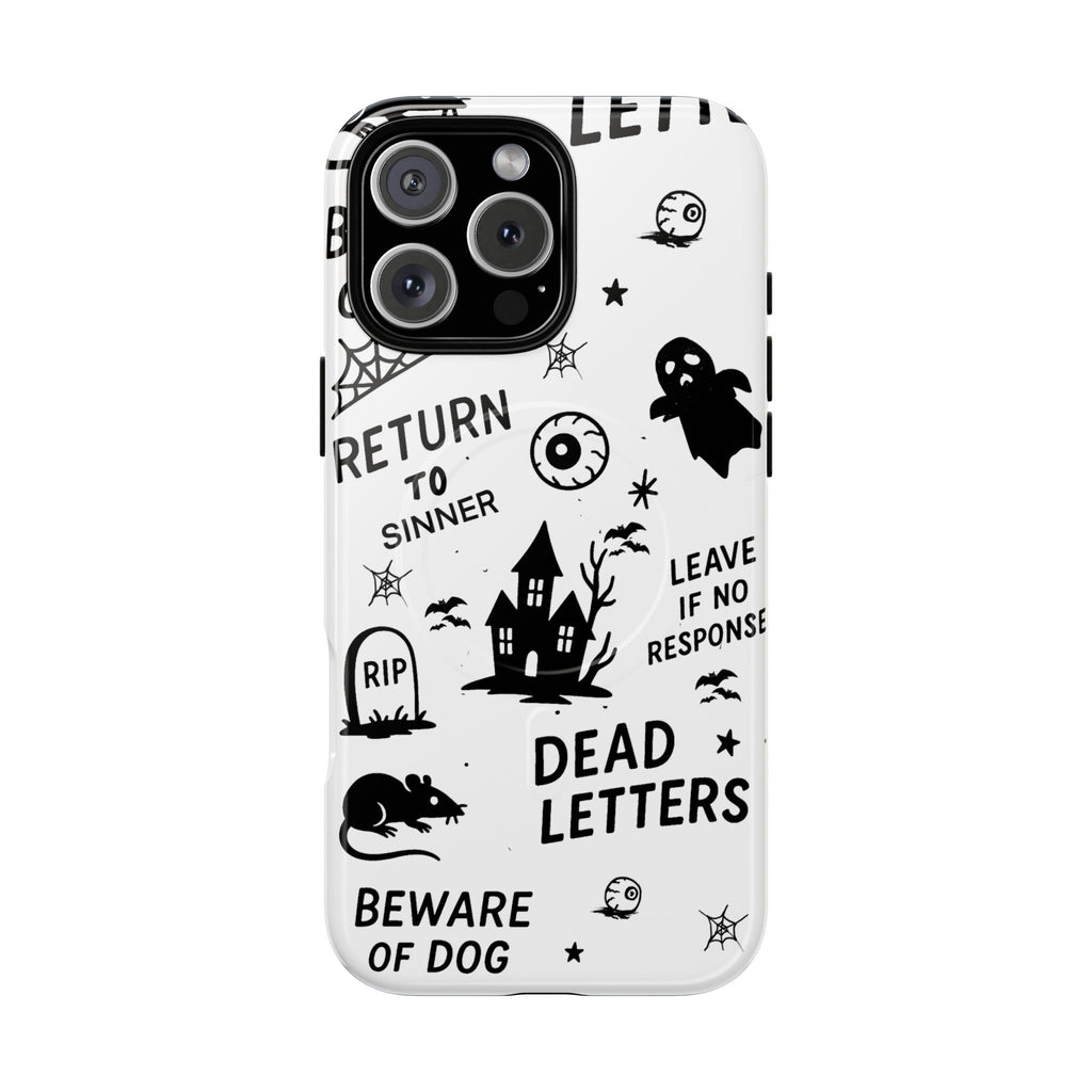 Spooky Phone Case, Halloween Accessory, Tough Magnetic Cases, Unique Gift, Gothic Style Tech Cover, Cell Phone Protector