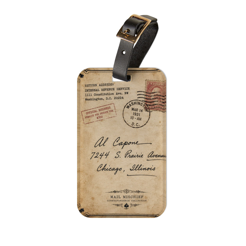 Al Capone Inspired Luggage Tag