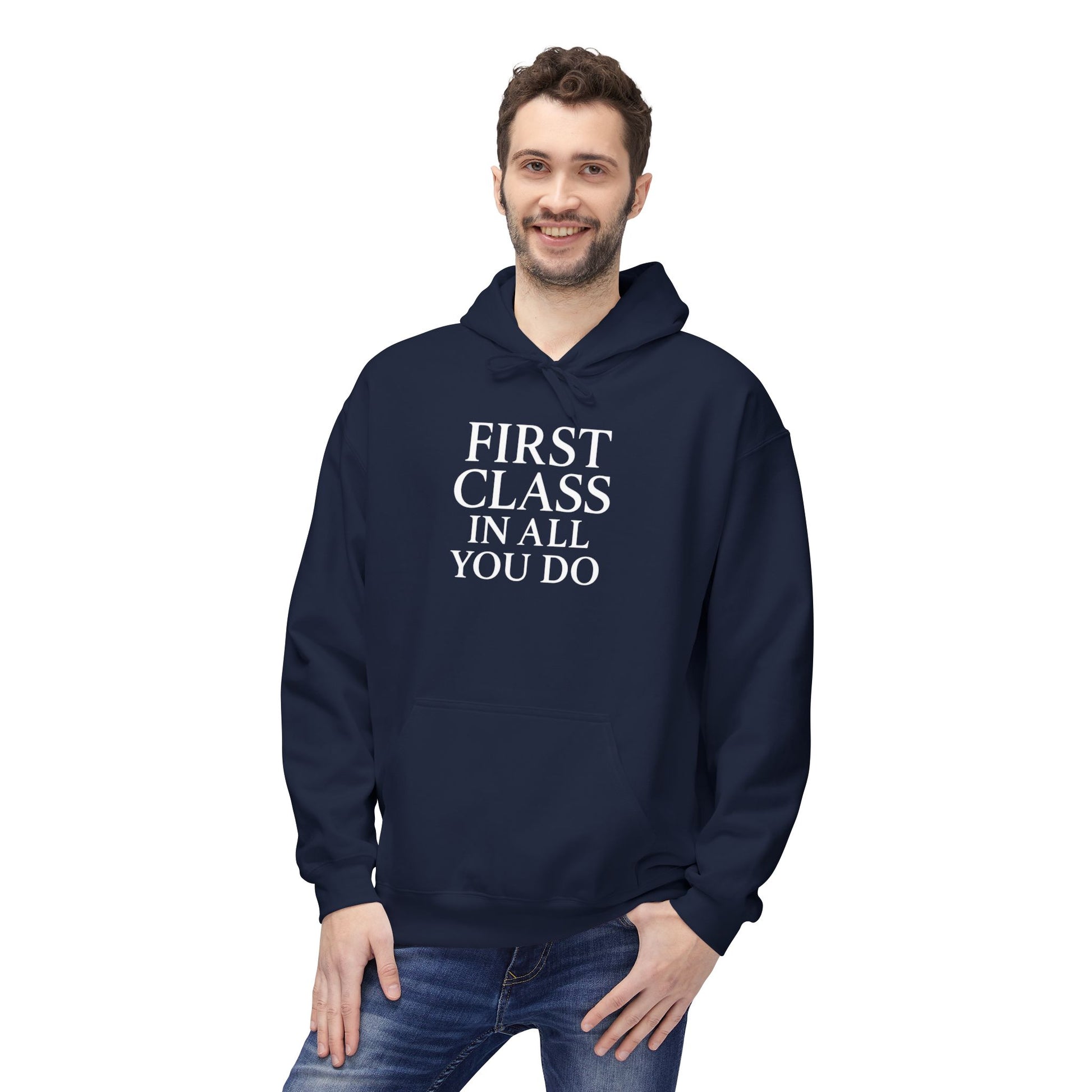 First Class In All Comfort Hoodie, Inspirational Gifts, Gifts For Postal Workers, Inspirational Gift Ideas