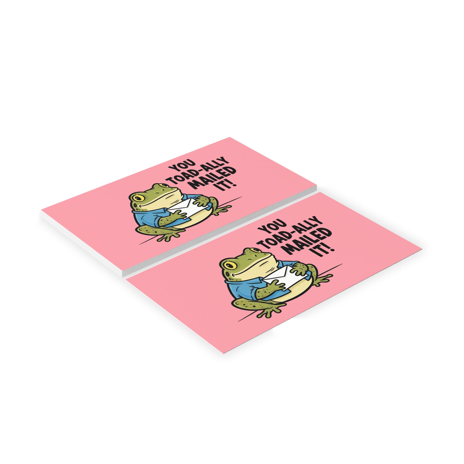 Package Insert— Cute Frog 'You Toad-ally Nailed It!' Pink package inserts