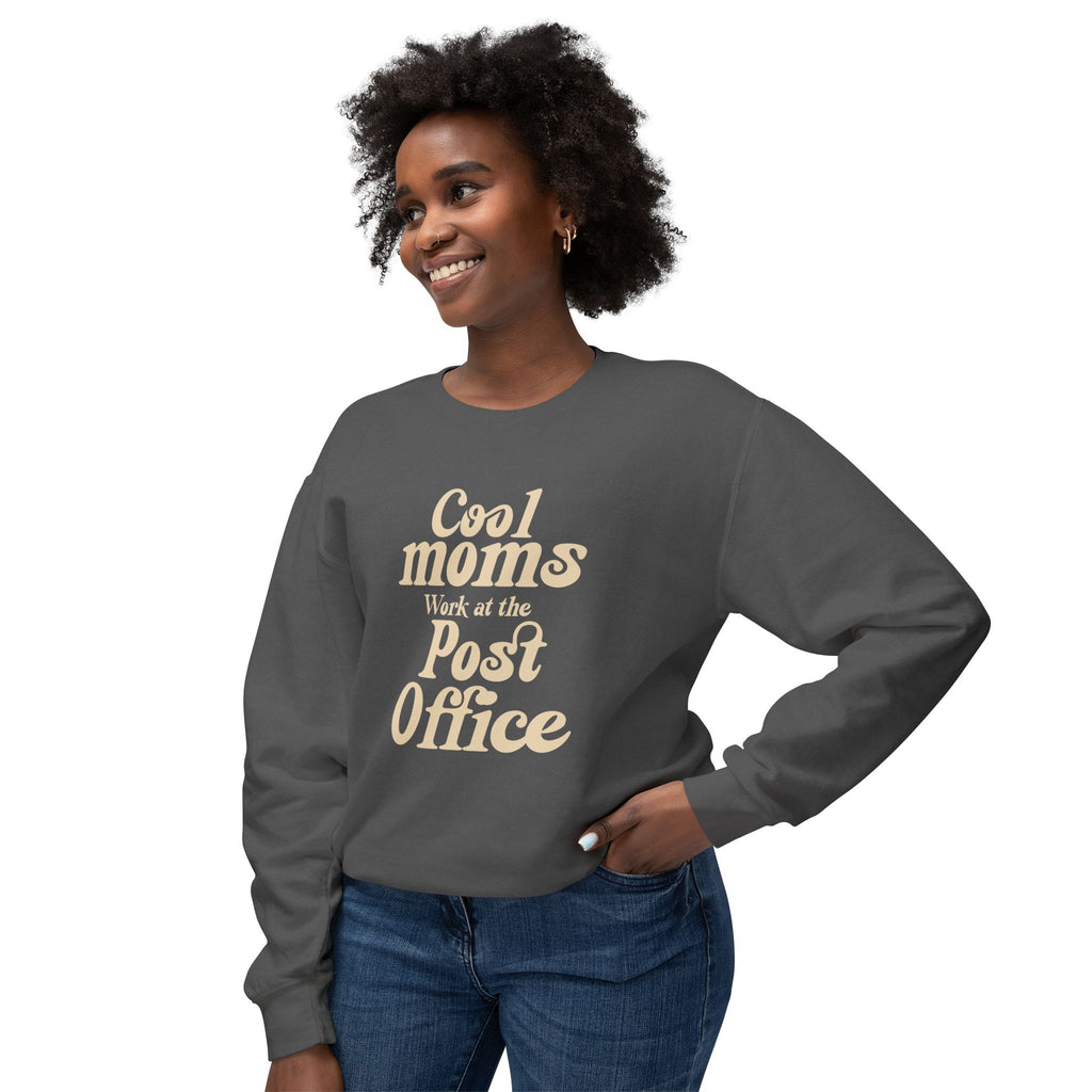Cool Moms Work For The Post Office Crewneck Sweatshirt – Funny Mom Sweatshirt, Cute Mother’s Day Gift, Cozy Women’s Pullover, Delivery Worker Gift