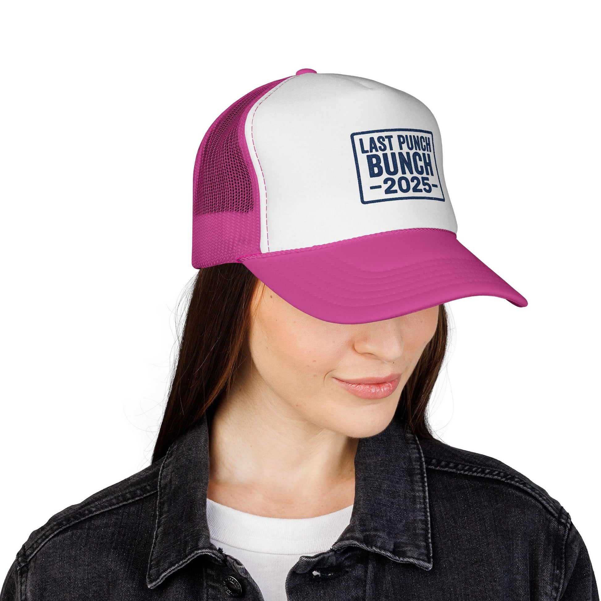 Last Punch Bunch 2025 Trucker Cap - Fun Casual Headwear for Celebrations, Retirement Gifts, Gifts For Postal Workers