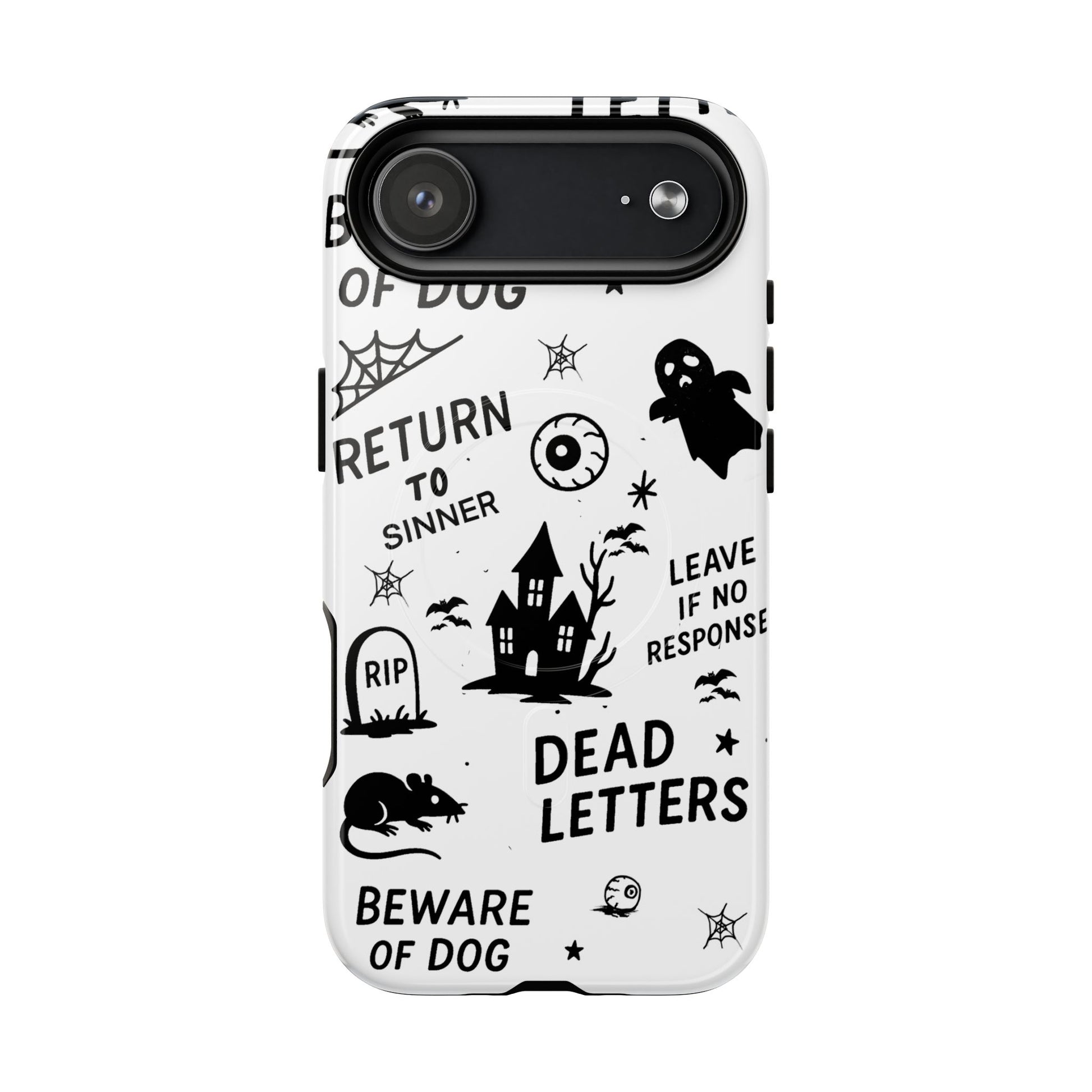 Spooky Phone Case, Halloween Accessory, Tough Magnetic Cases, Unique Gift, Gothic Style Tech Cover, Cell Phone Protector