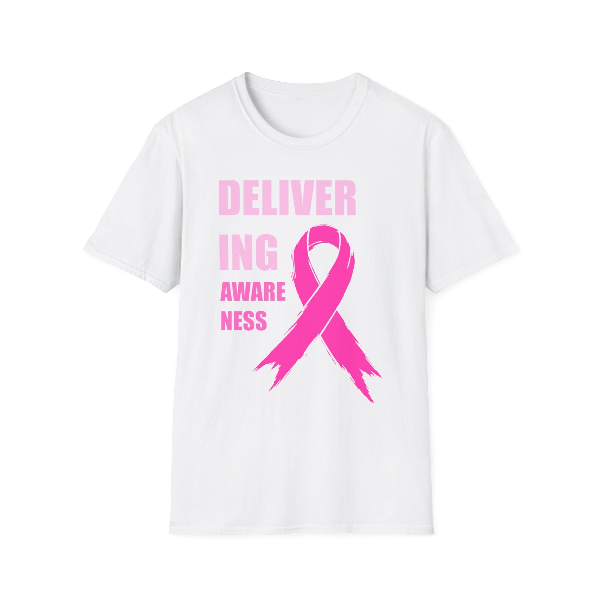Breast Cancer Awareness Shirt – Delivering Awareness Pink Ribbon Support Tee