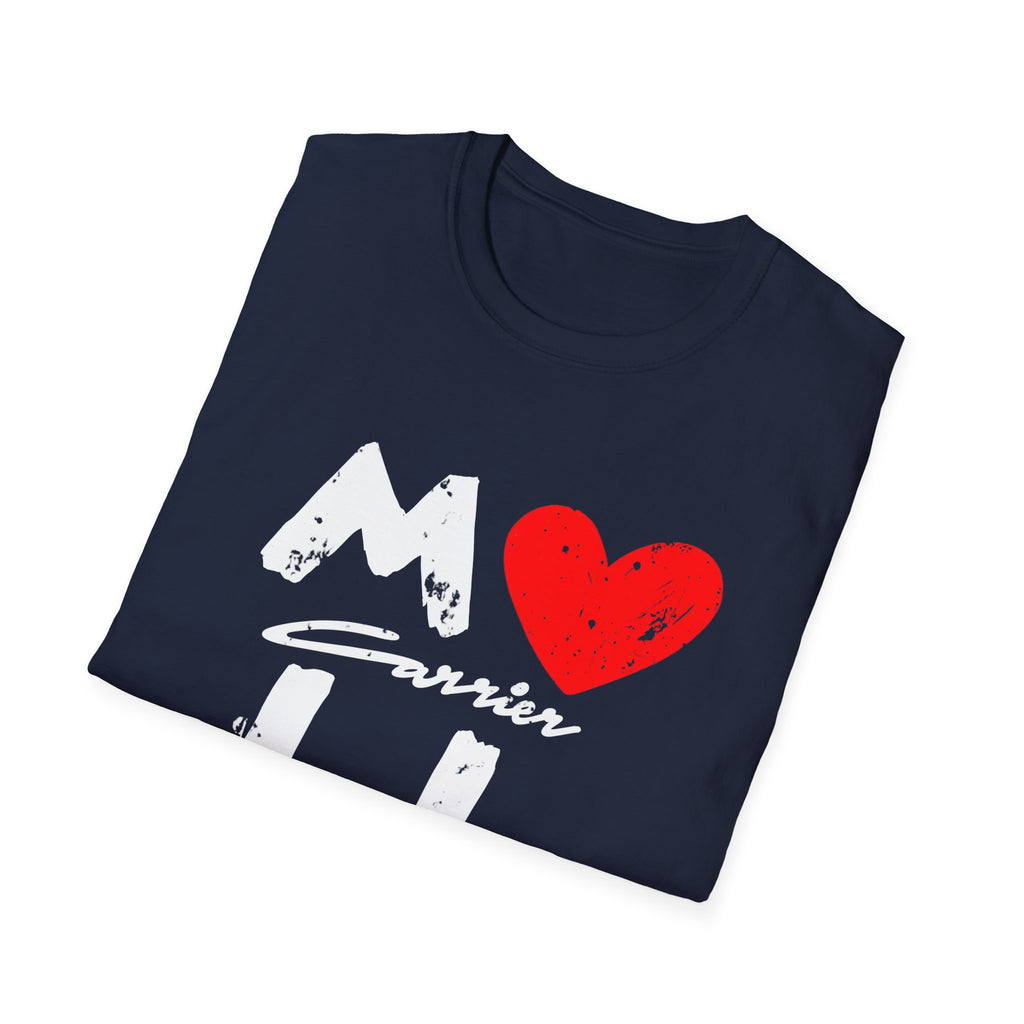 Mail Carrier Love T-Shirt, Unisex Softstyle Tee,  Postal Worker, Casual Gift for Him or Her, Perfect for Birthdays, Celebrations, Everyday Wear