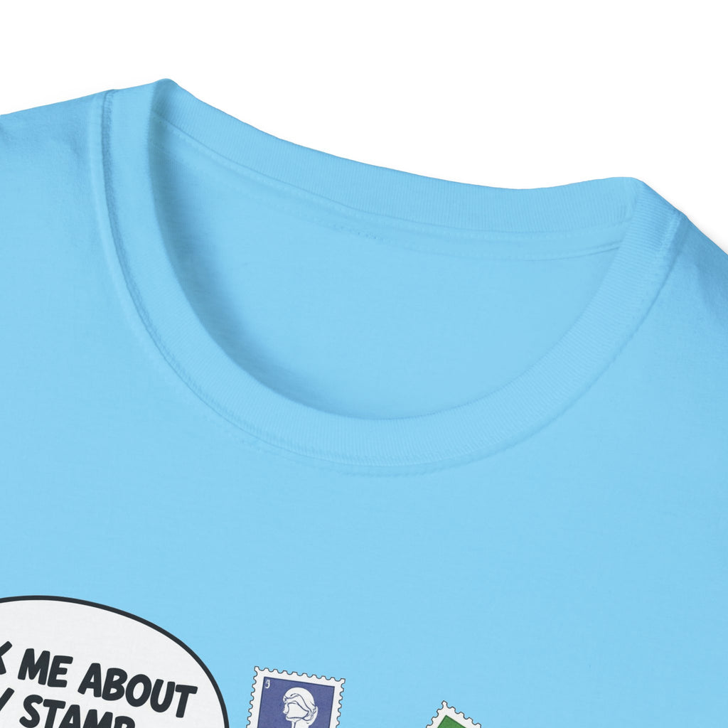 Funny Monkey T-Shirt, Ask Me About My Stamp Collection Tee, Gift for Stamp Collectors, Animal Lover Shirt, Humor Apparel