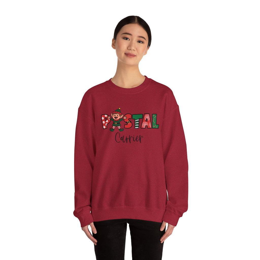 Postal Carrier Christmas Themed Unisex Sweatshirt - 'Postal Carrier' Design