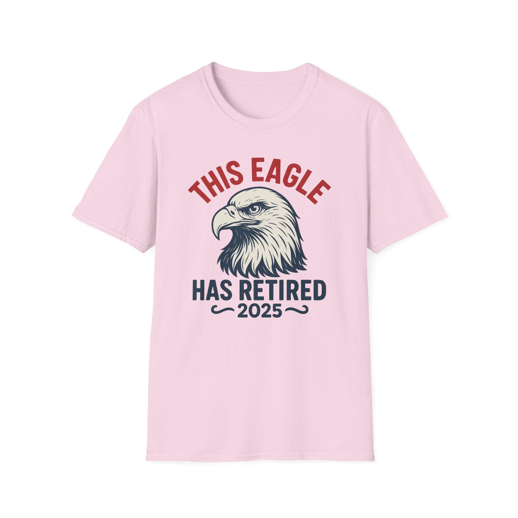 This Eagle Has Retired 2025 - Funny Eagle Retirement T-Shirt, Postal Retirement Gifts, Gifts For Postal Workers