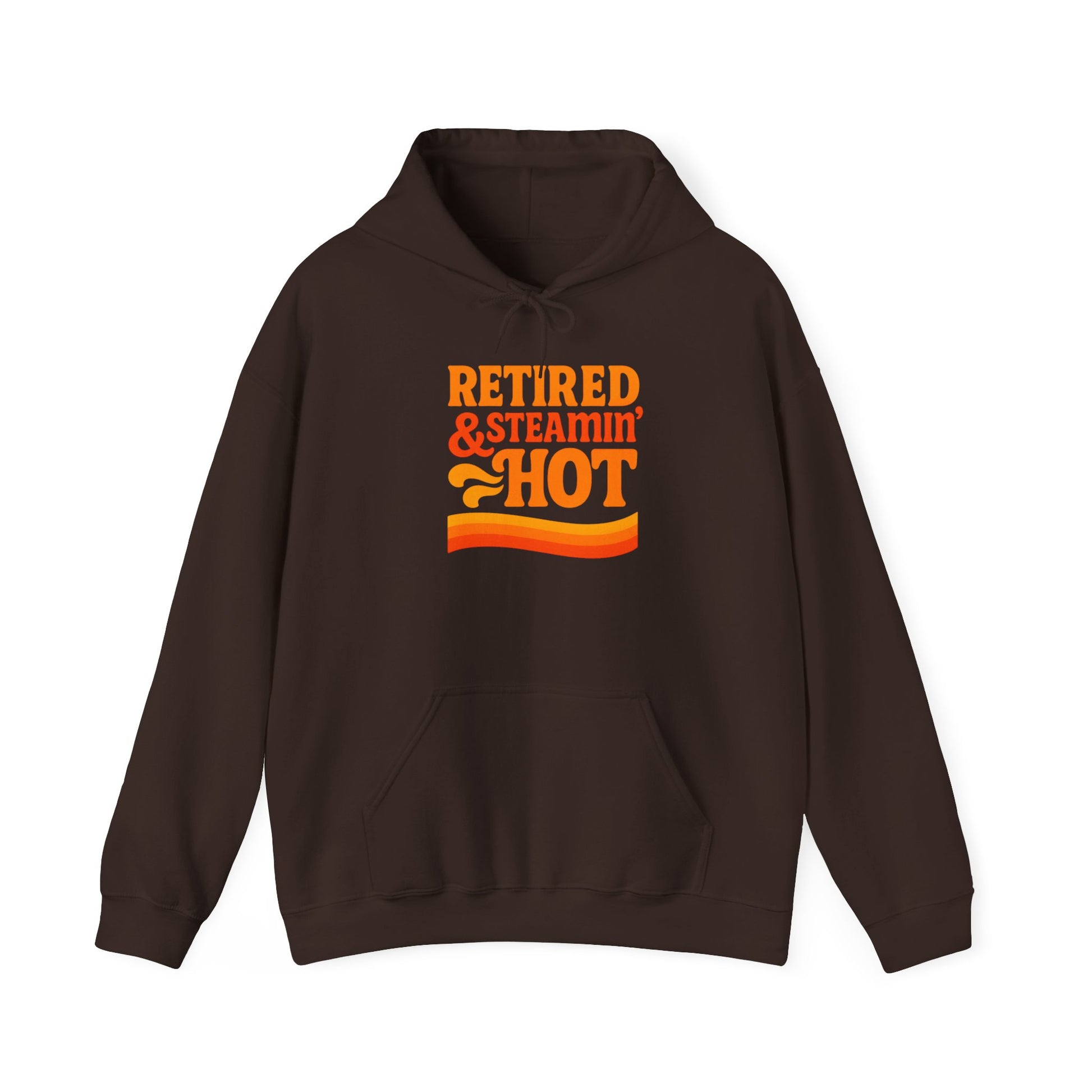 Retired & Steamin' Hot Hoodie | Unisex Heavy Blend Sweatshirt, Gift for Retirees, Postal Worker, Mail Carrier, Fun Retirement Apparel, Cozy Layer, Anniversary [...]