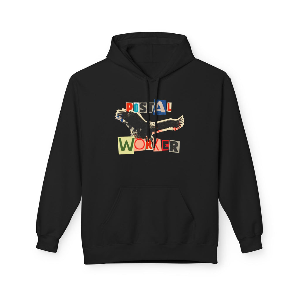 Postal Worker Ransom Letter Hoodie – Bold Eagle Graphic Sweatshirt for Proud Mail Carriers