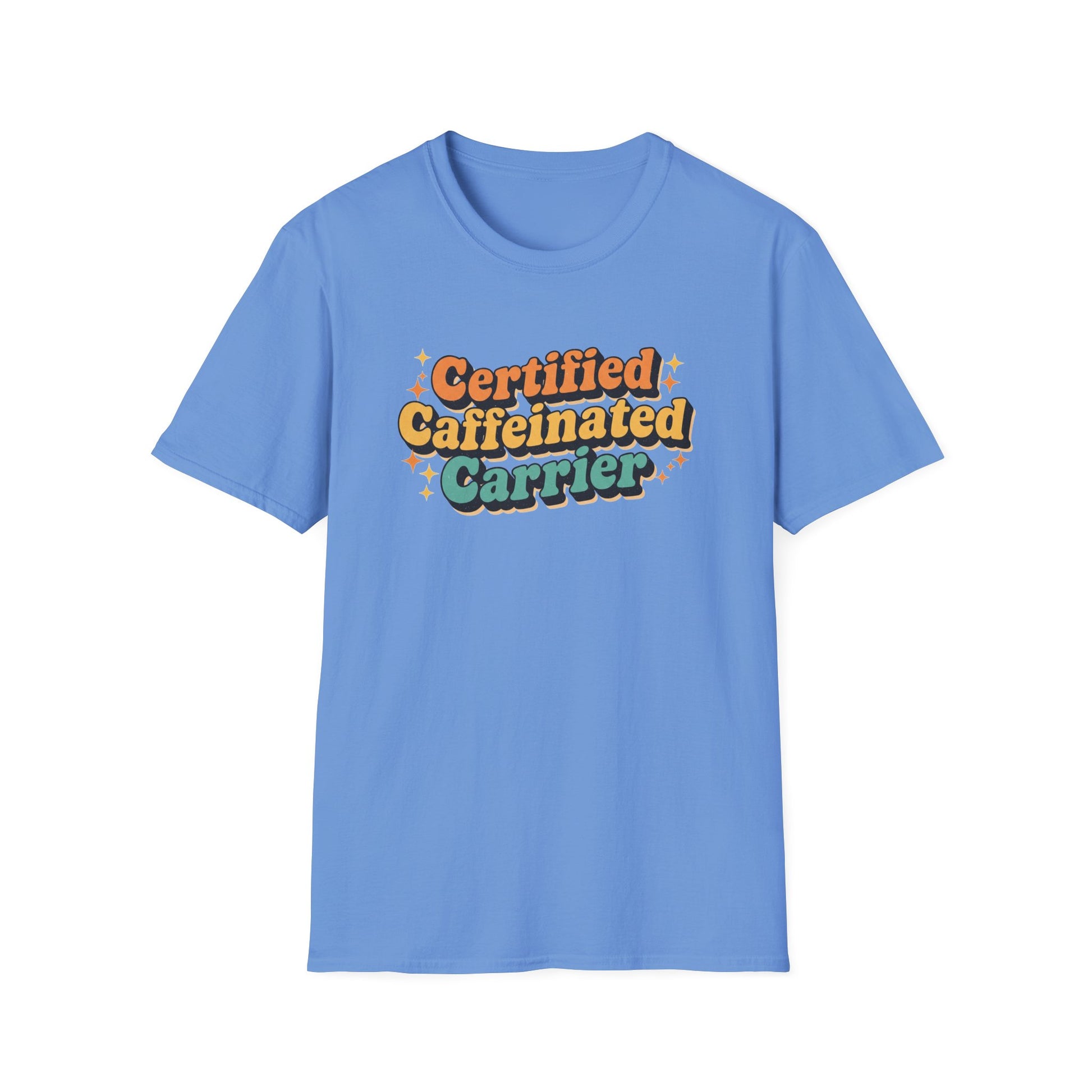 Certified Caffeinated Carrier Unisex Softstyle T-Shirt, Coffee Lover Shirt, Funny Tee, Gift for Baristas, Everyday Casual Wear, Coffee [...]
