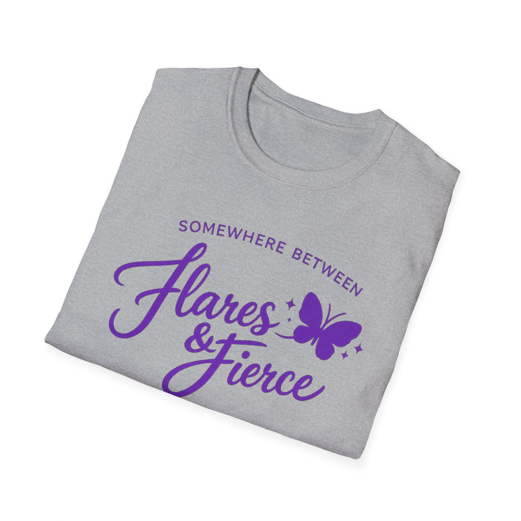 Somewhere Between Flares & Fierce Lupus Warrior T-Shirt