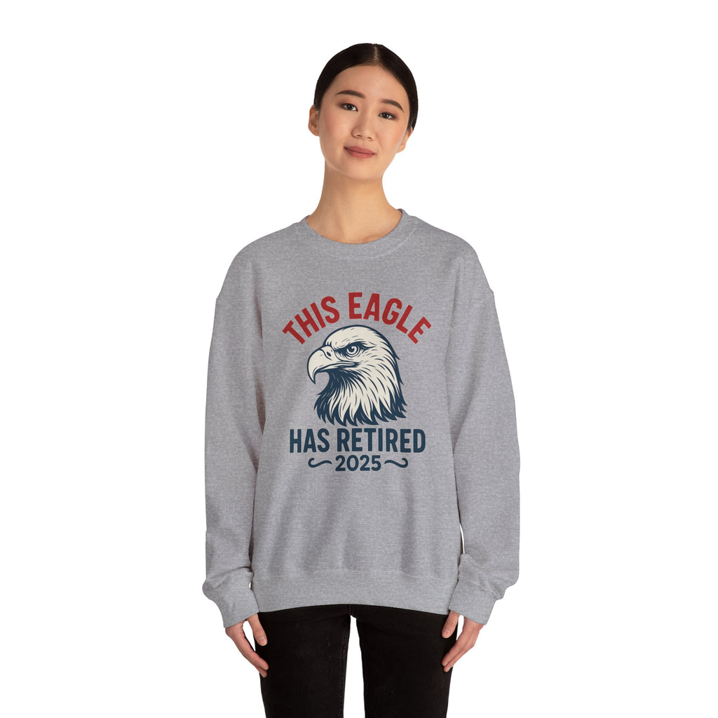 “This Eagle Has Retired” Retirement Crewneck Sweatshirt, Retirement Gifts, Retirement Gifts for Postal Workers