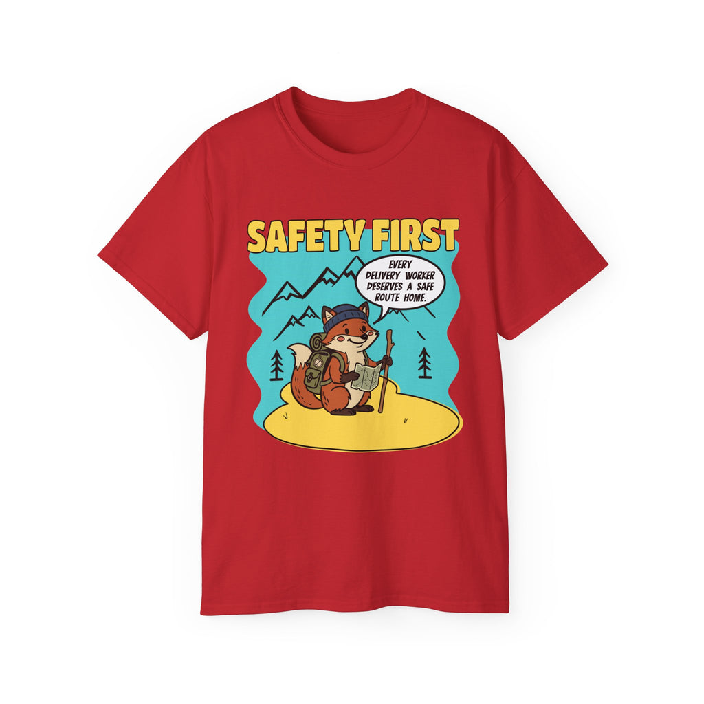 Safety First Delivery Worker T-Shirt — Delivery worker shirt