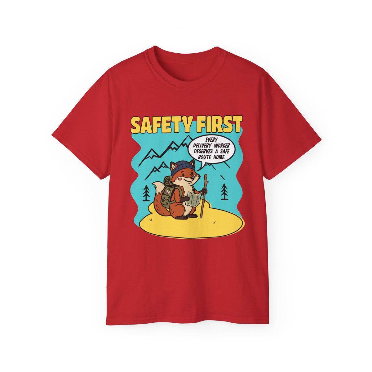 Safety First Delivery Worker T-Shirt — Delivery worker shirt