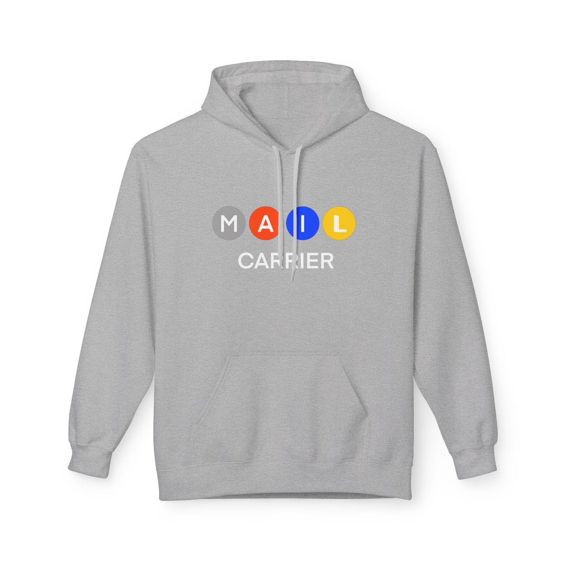 Mail Carrier Hoodie  — Colorful Button Design