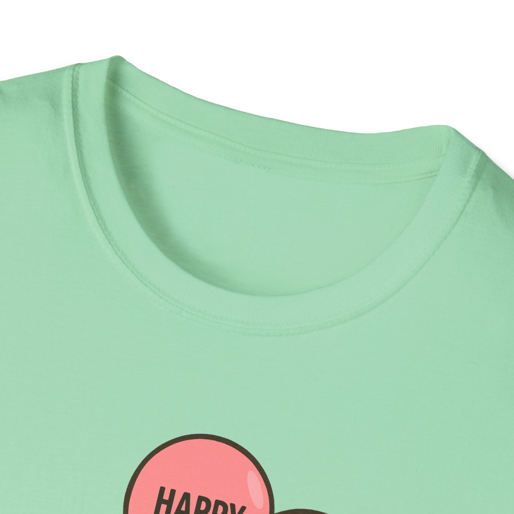 Happy Hedgehog T-Shirt, Cute Animal Tee, Unisex Softstyle Shirt, Gift for Postal Workers & Mail Carriers, Birthday Present, Casual Wear