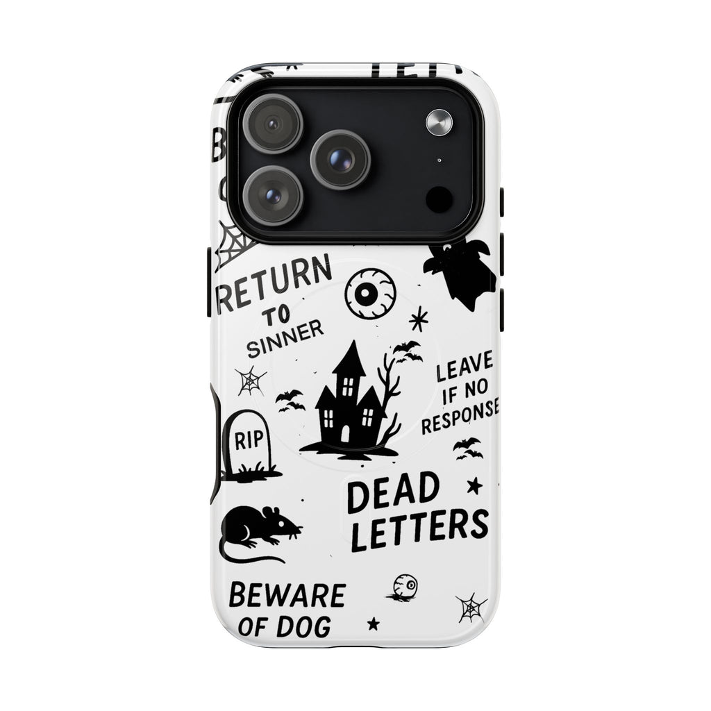 Spooky Phone Case, Halloween Accessory, Tough Magnetic Cases, Unique Gift, Gothic Style Tech Cover, Cell Phone Protector