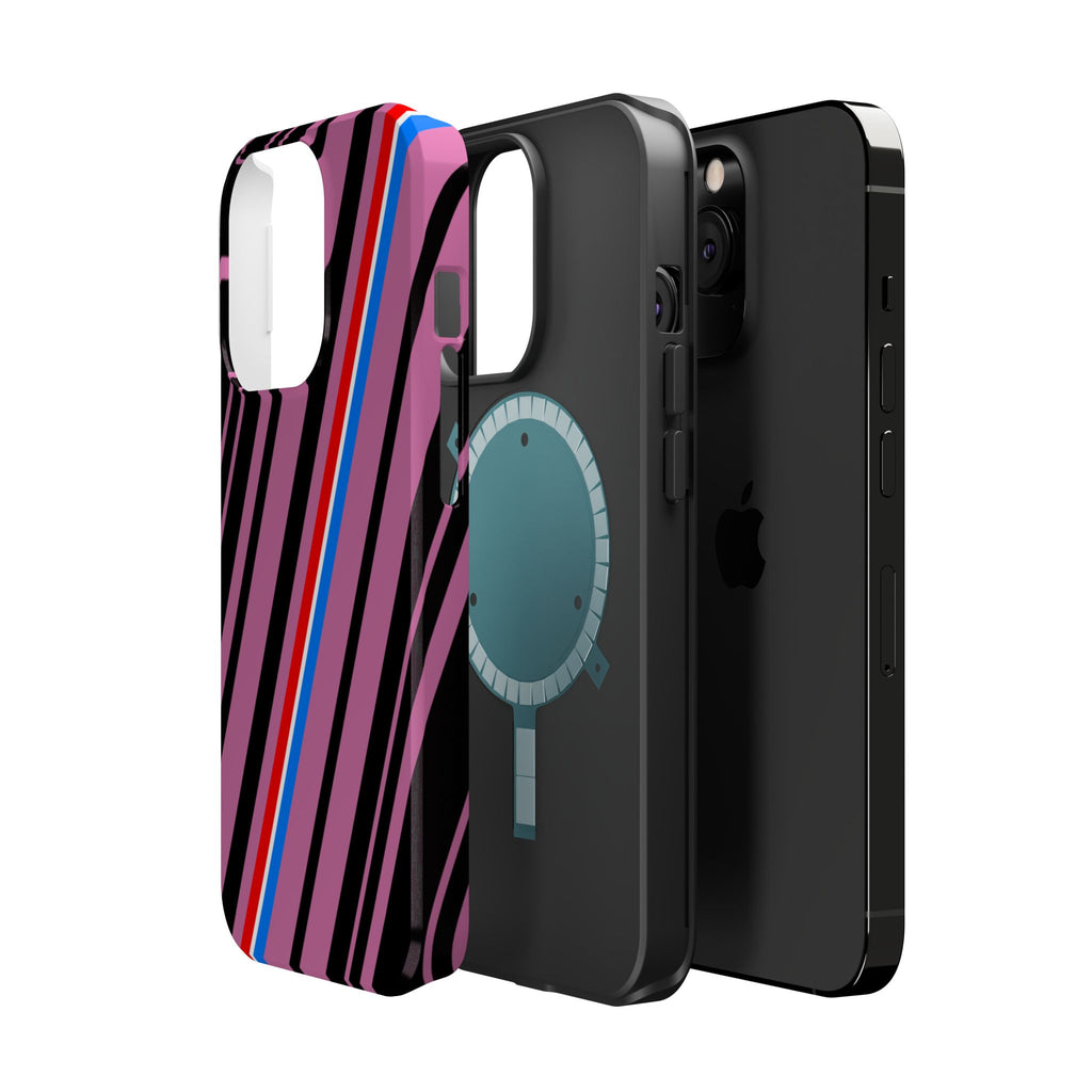 Vibrant Magnetic Phone Cases for Impact Resistance, Phone Protection, Gift for Tech Lovers, Postal Workers, Colorful Barcode Cases