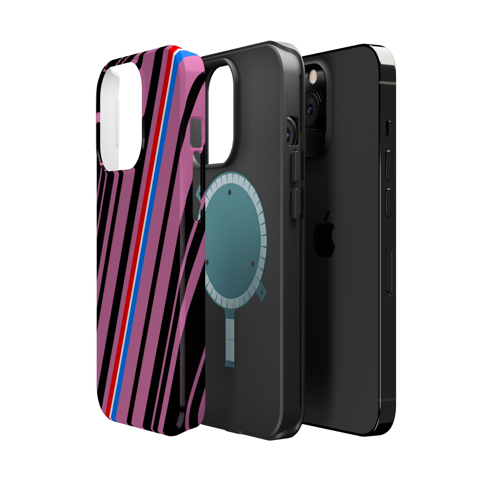 Vibrant Magnetic Phone Cases for Impact Resistance, Phone Protection, Gift for Tech Lovers, Postal Workers, Colorful Barcode Cases