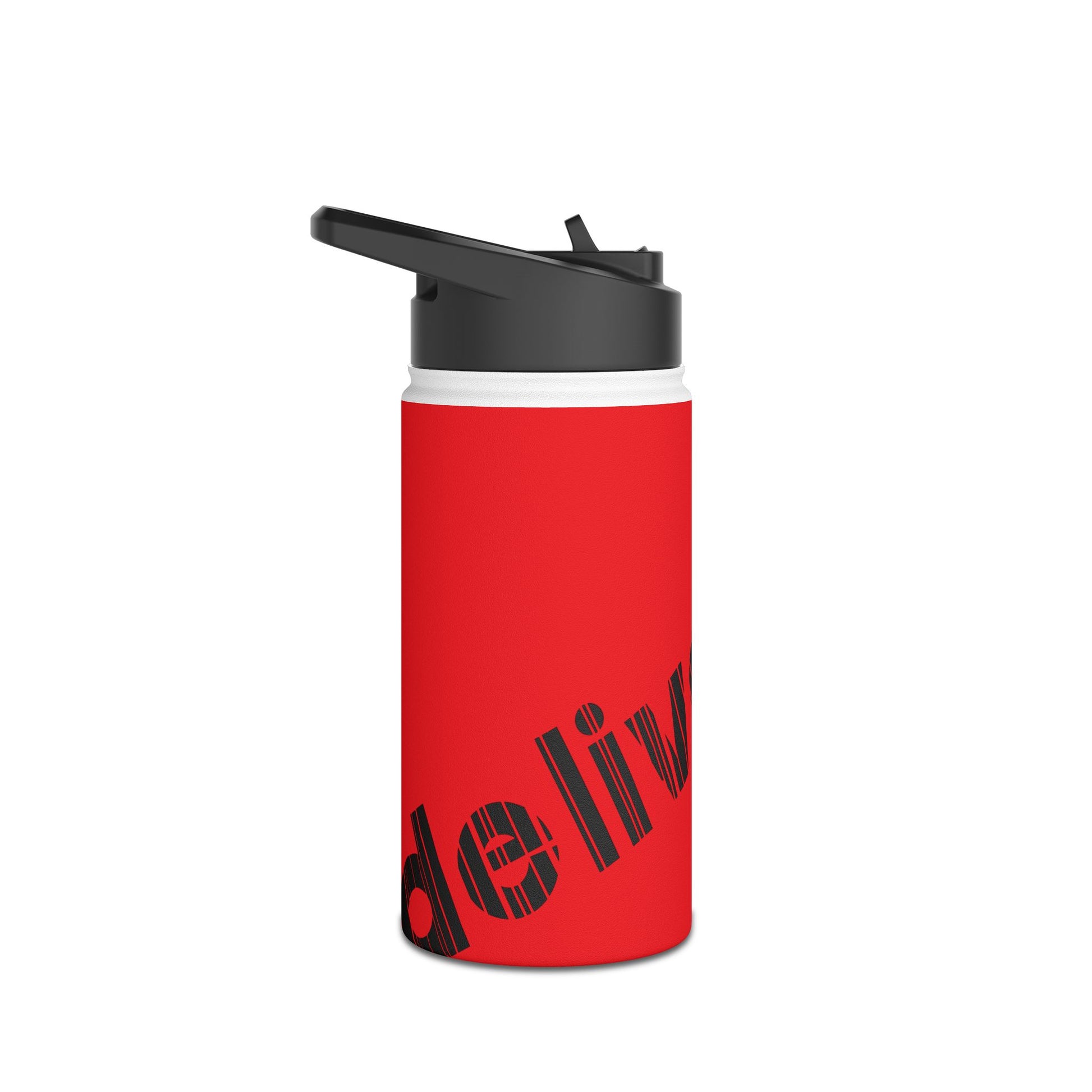 Sporty Stainless Steel Water Bottle, Hydration, Eco-Friendly, Fitness Gift, Faith Based, Delivered, Travel Companion